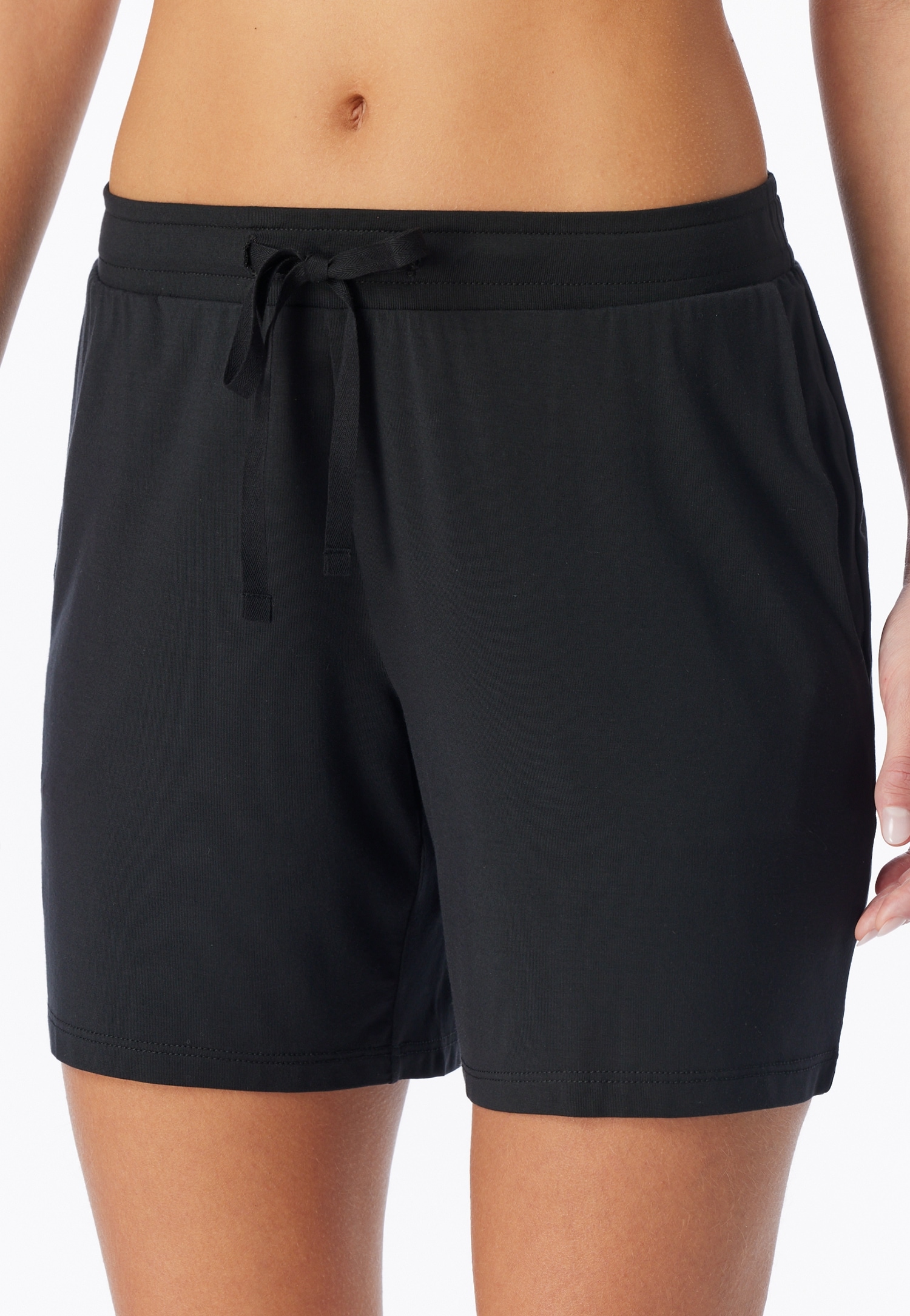 Schiesser Pyjamashorts »Mix + Relax«  Bund mit Bindeband, Modalmix, Single-Jersey Qualität