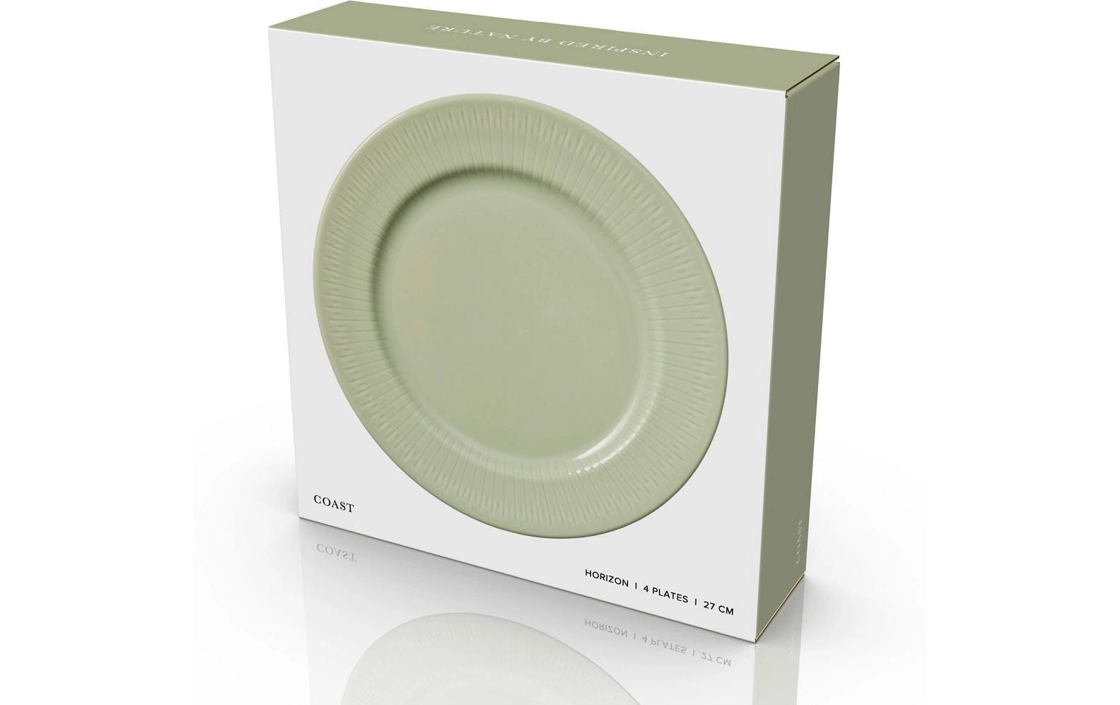 coast Assiette plate »Horizon, 27 cm, Grass, 4 Stück«
