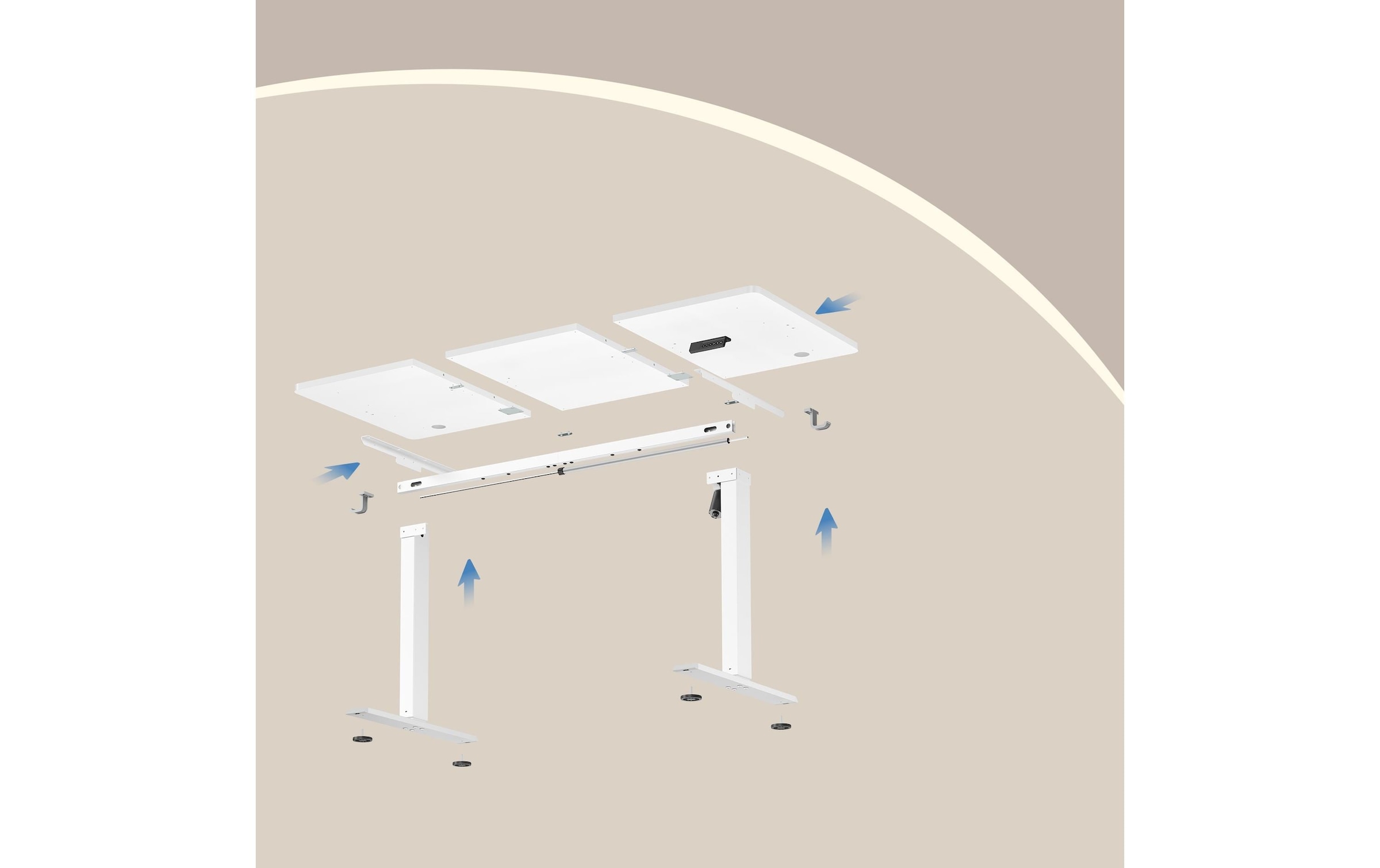 VASAGLE Bureau »Height-Adjustable Desk«