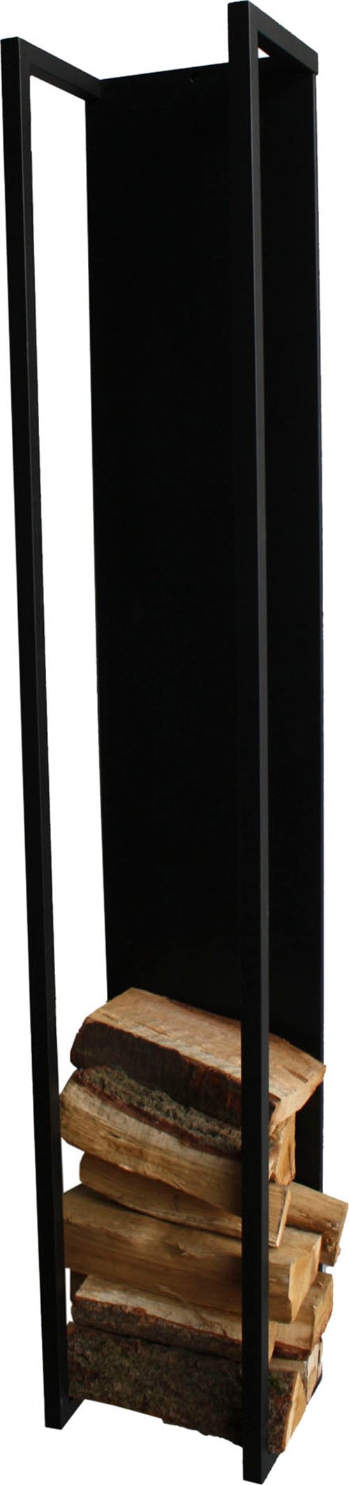 Spinder Design Wandregal »CUBIC FIRE« 1 Stk. tlg. Holzlager aus Stahl