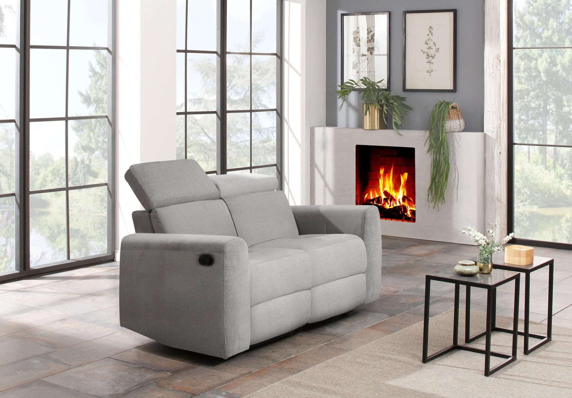 Home affaire 2-Sitzer »Sentrano« 152 cm, man. o. elektr. Relaxfunktion und USB/Kopfverstellung