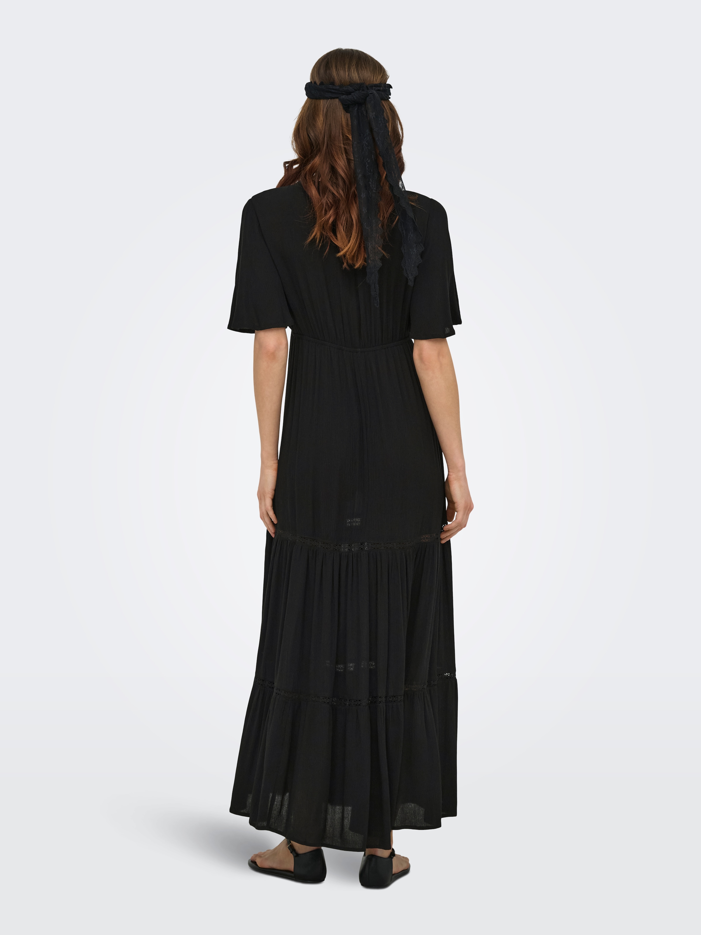 ONLY Maxi robe »ONLMYA CHIARA S/S LONG V DRESS WVN« viscose