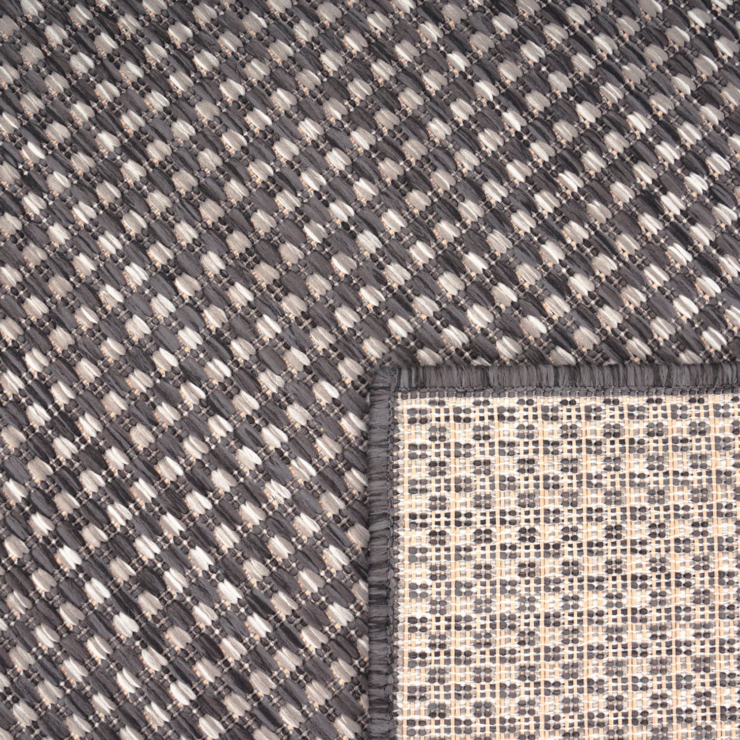 Paco Home Teppich »Napoli 777« rechteckig 4 mm Höhe Flachgewebe, meliert, In- und Outdoor geeignet, Wohnzimmer