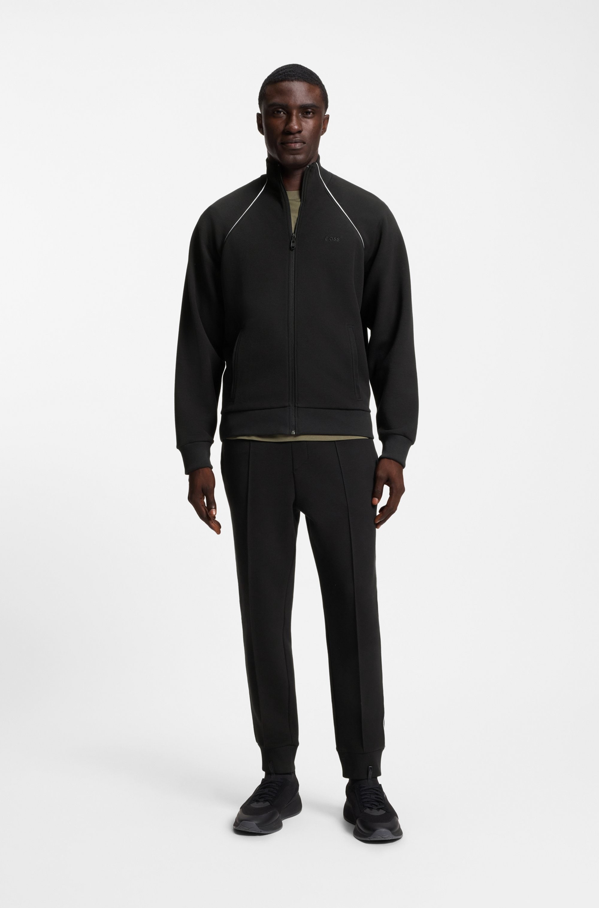BOSS GREEN Veste sweat »Skaz« mit Markenlabel