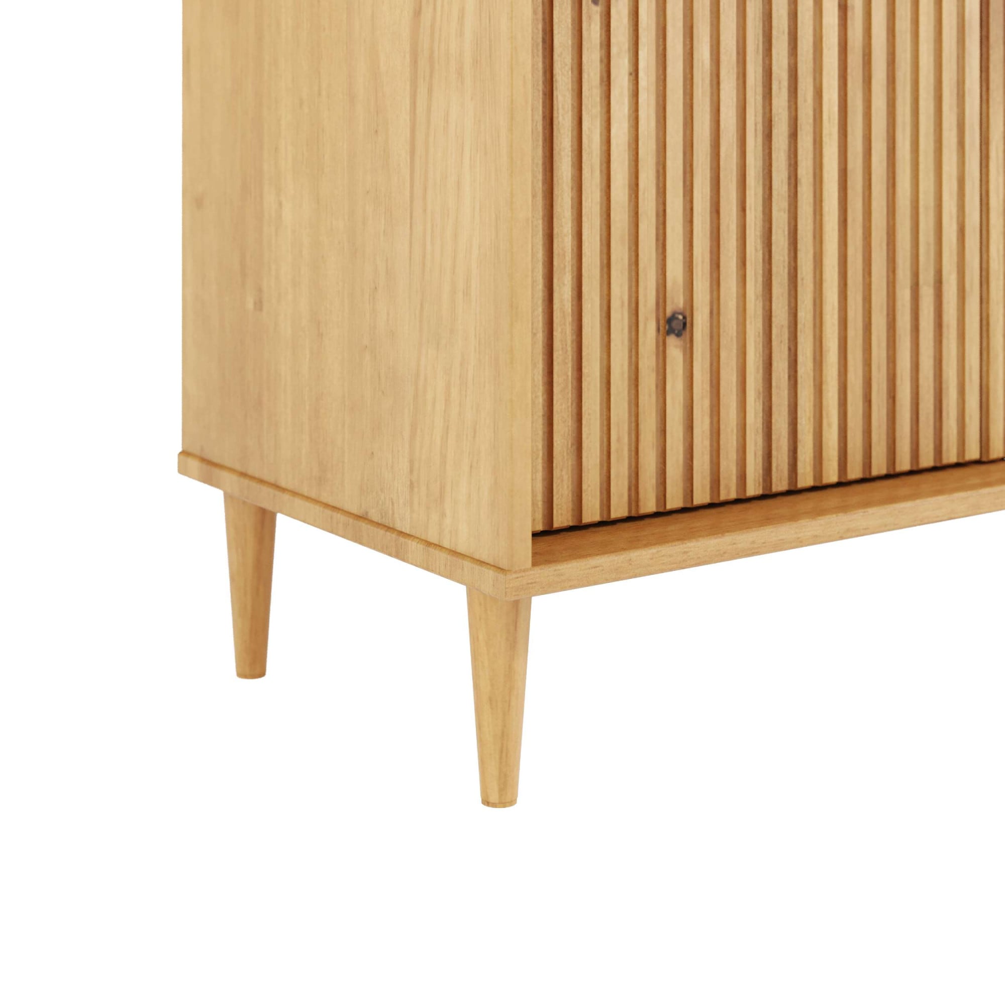 GOODproduct Étagère à livres »Malmedy Front mit gefrästen Rillen« Bibliothèque en pin massif, ouverture par pression, FSC, L: 80 cm