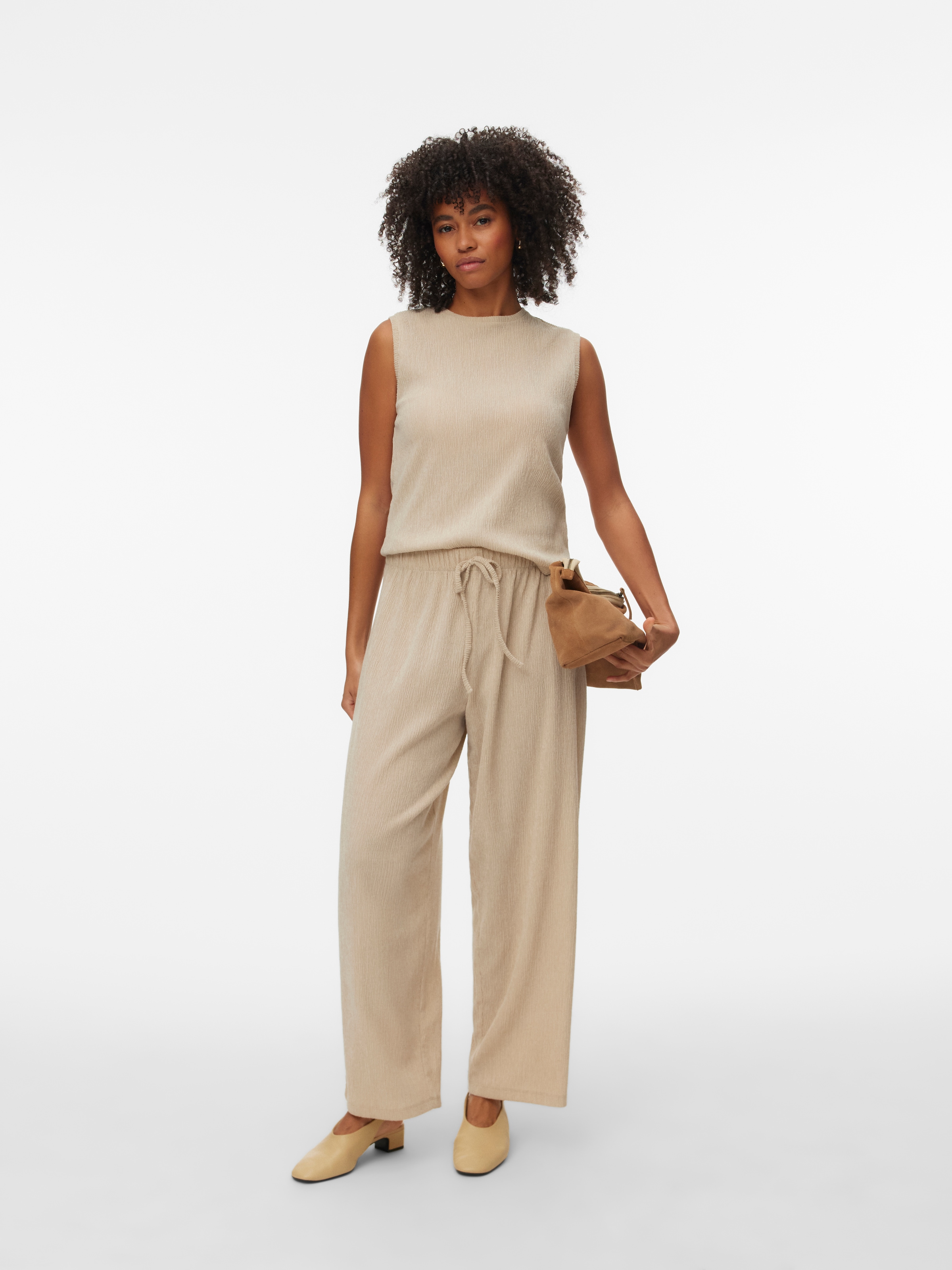 Vero Moda Pantalon à enfiler »VMLUNA MW BALLON PANT JRS NOOS«  Materialmix