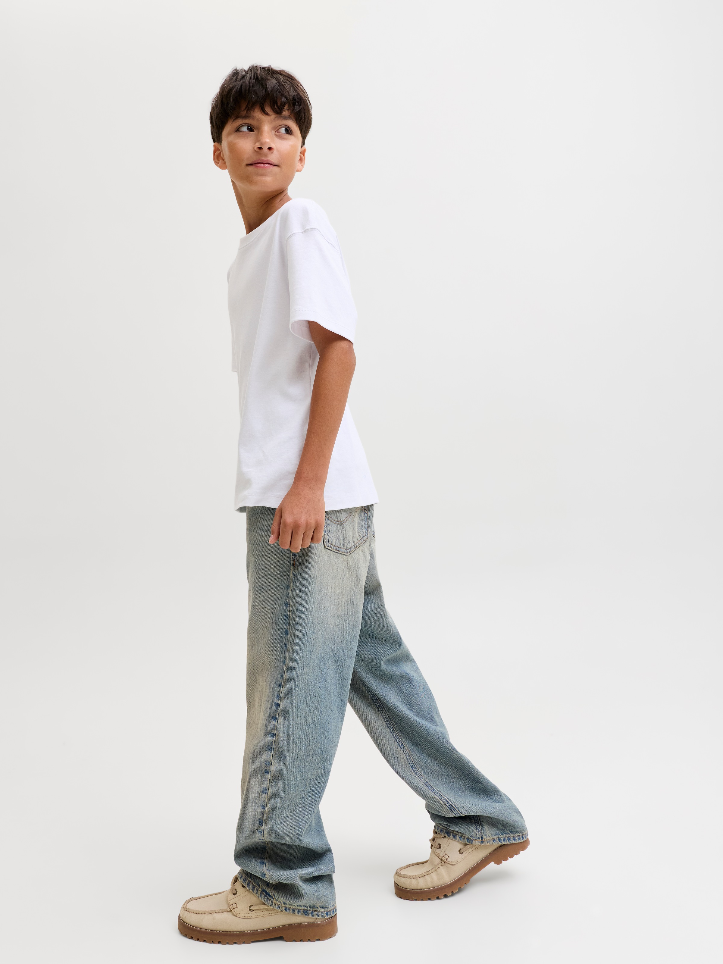 Jack & Jones Junior Jeans Relax-fit »JJIALEX JJORIGINAL SQ 326 JNR« mit dezentem Used-Look