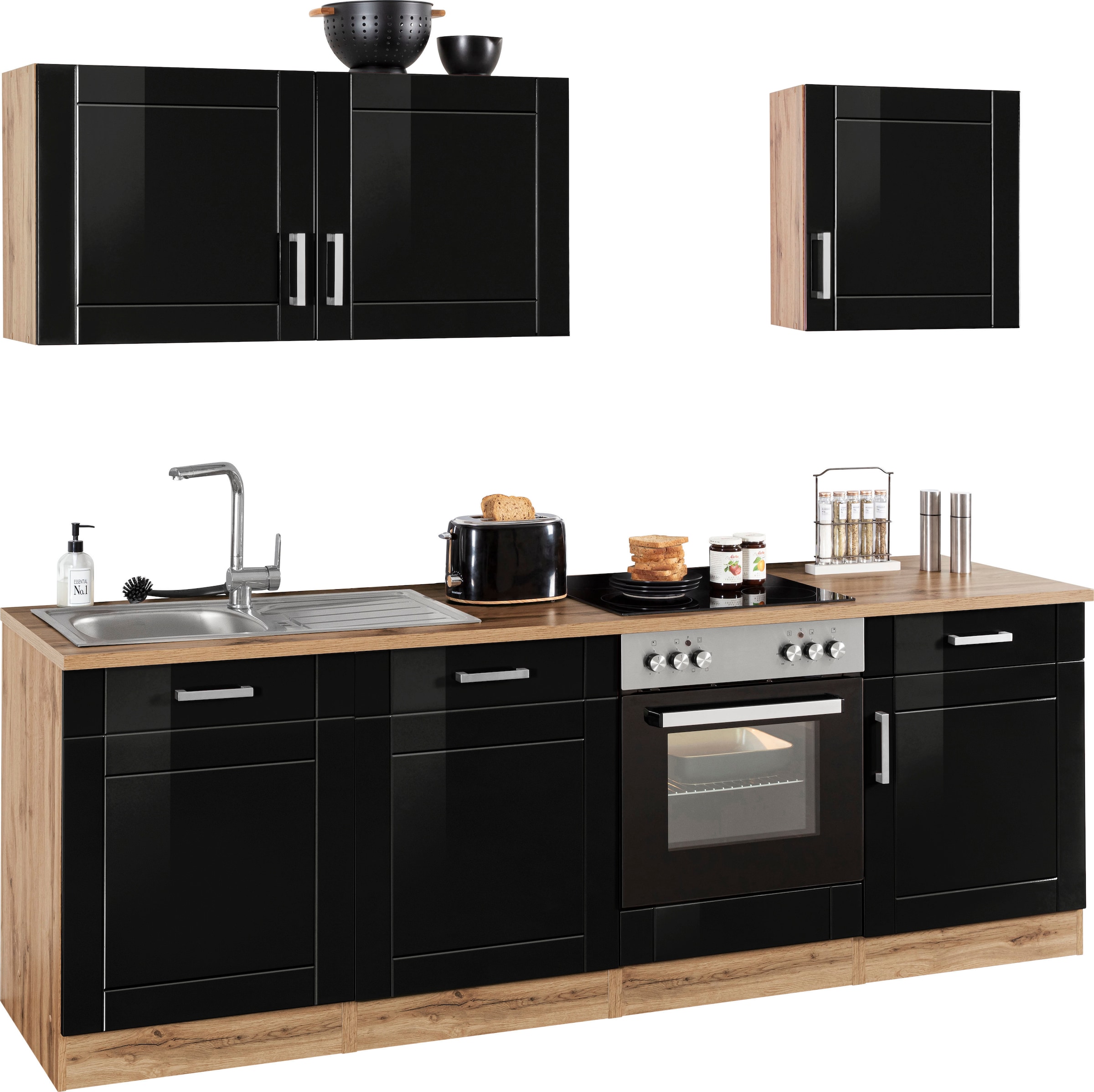 KOCHSTATION Kitchenette »KS-Tinnum« sans appareils électriques, largeur 240 cm