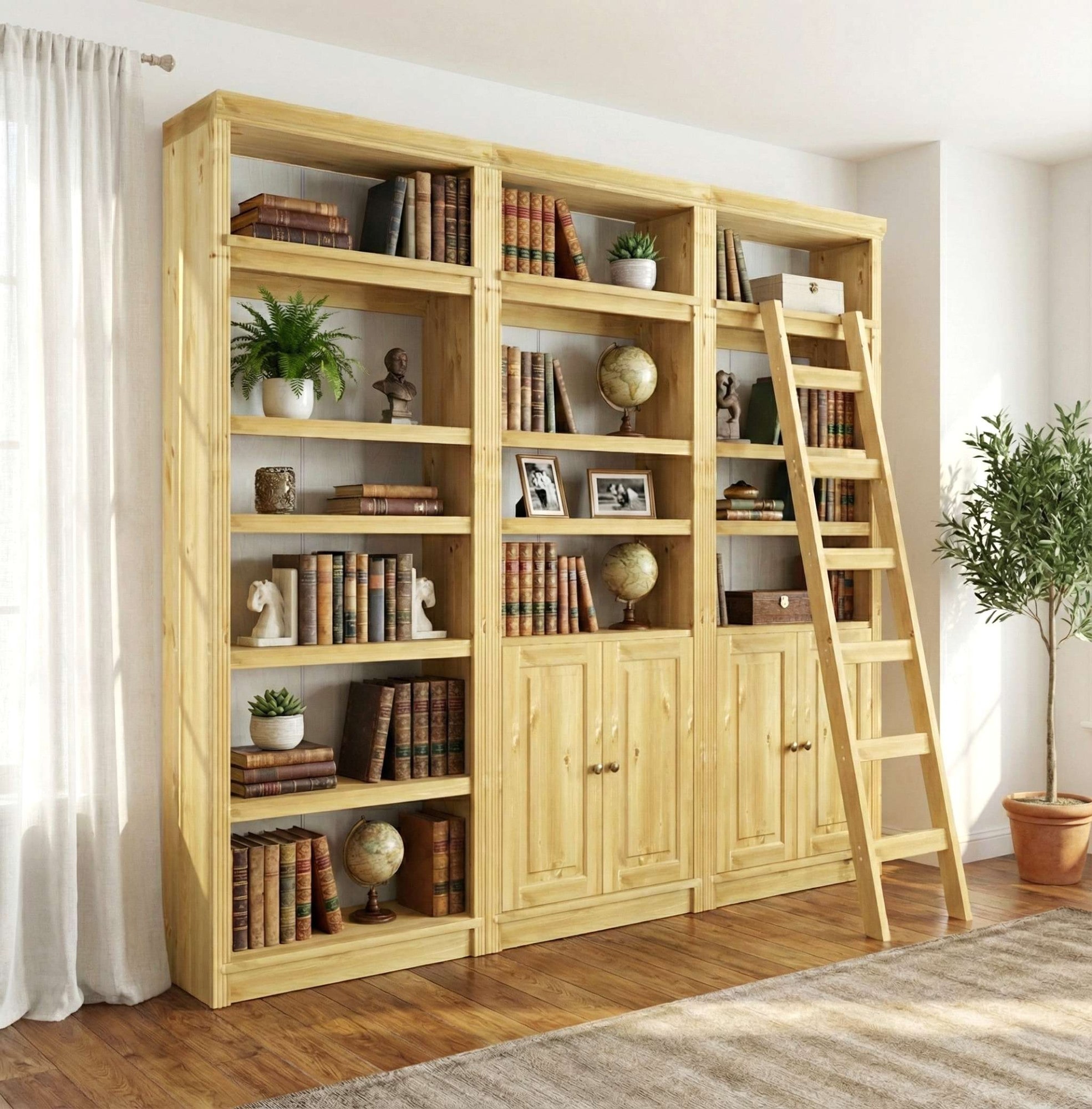 GOODproduct Leiterregal »Soeren« aus massiver Kiefer, funktionales Design, FSC®-zertifiziert