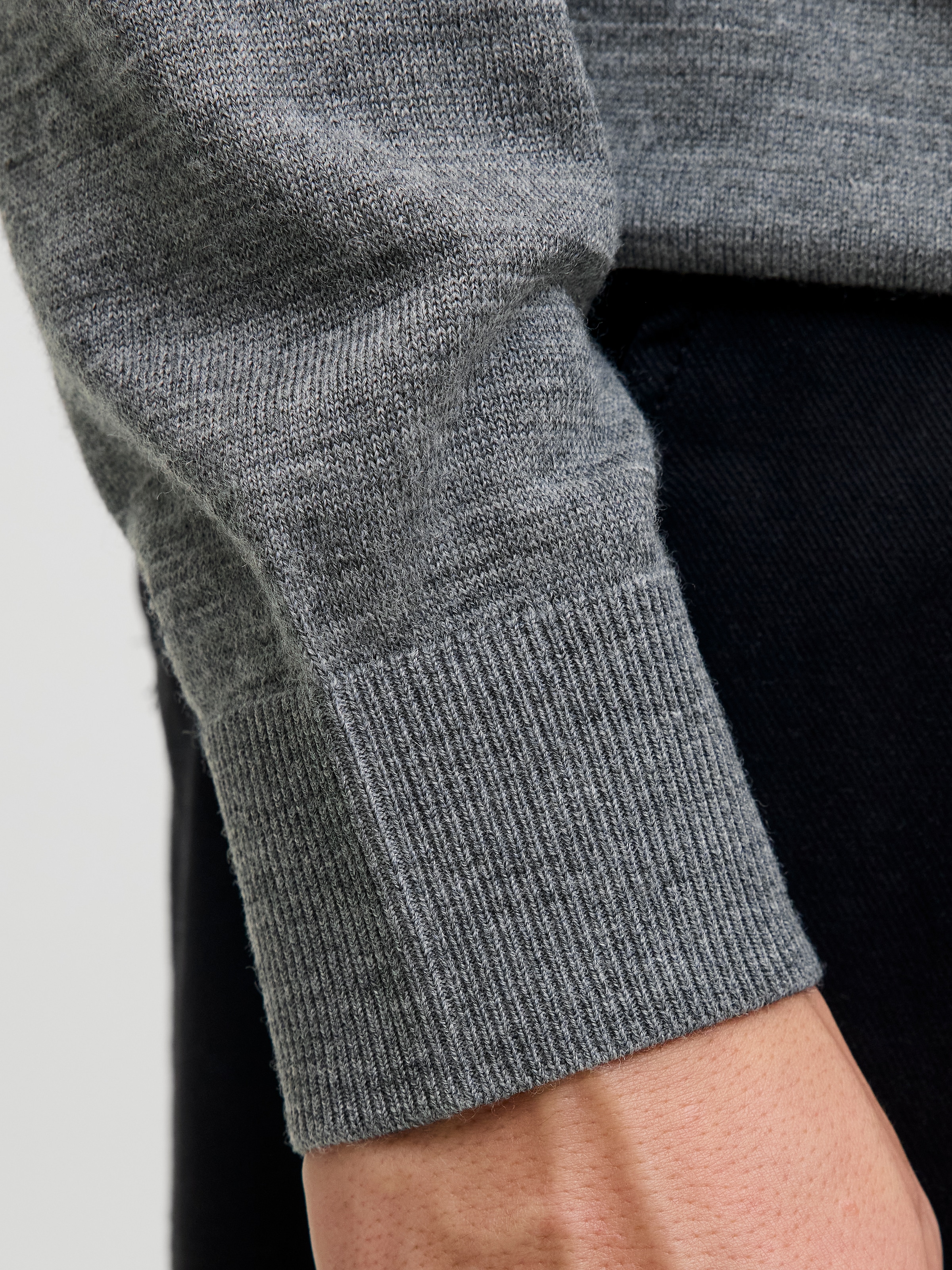 Jack & Jones Pull à col roulé »JPRBLAMERINO KNIT ROLL NECK« Laine, coupe régulière