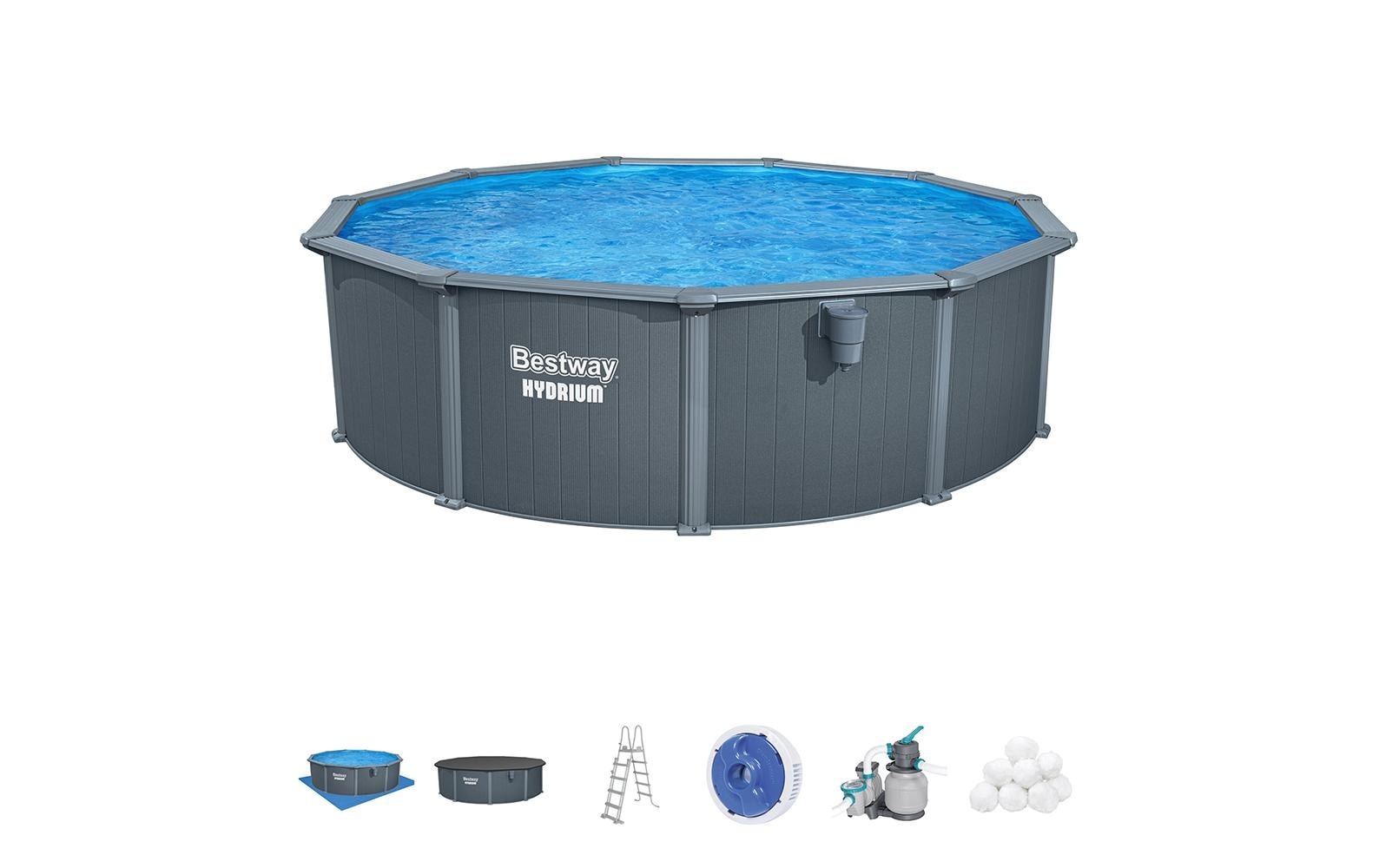 Bestway Piscine »Hydrium Komplett-Set 488 x 132 cm«