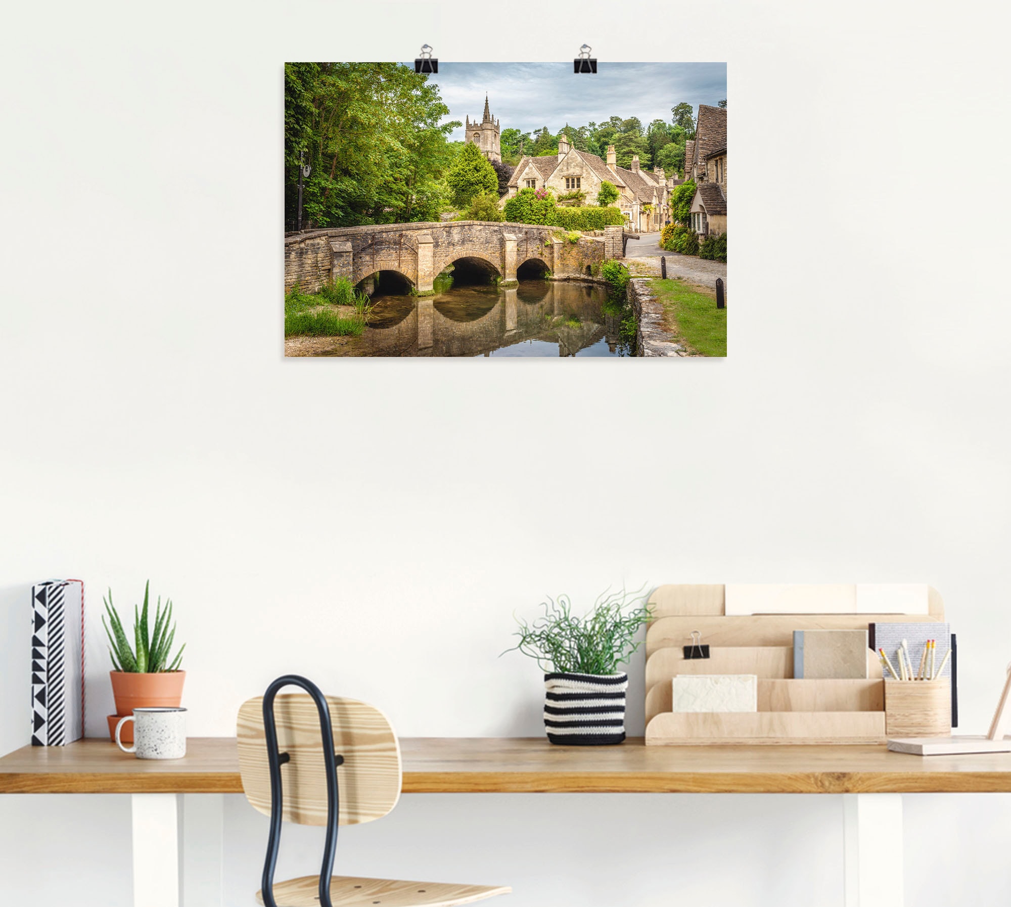 Artland Poster »Dorf Castle Combe, Wiltshire, England« Brücken 1 Stk. tlg. ohne Rahmen