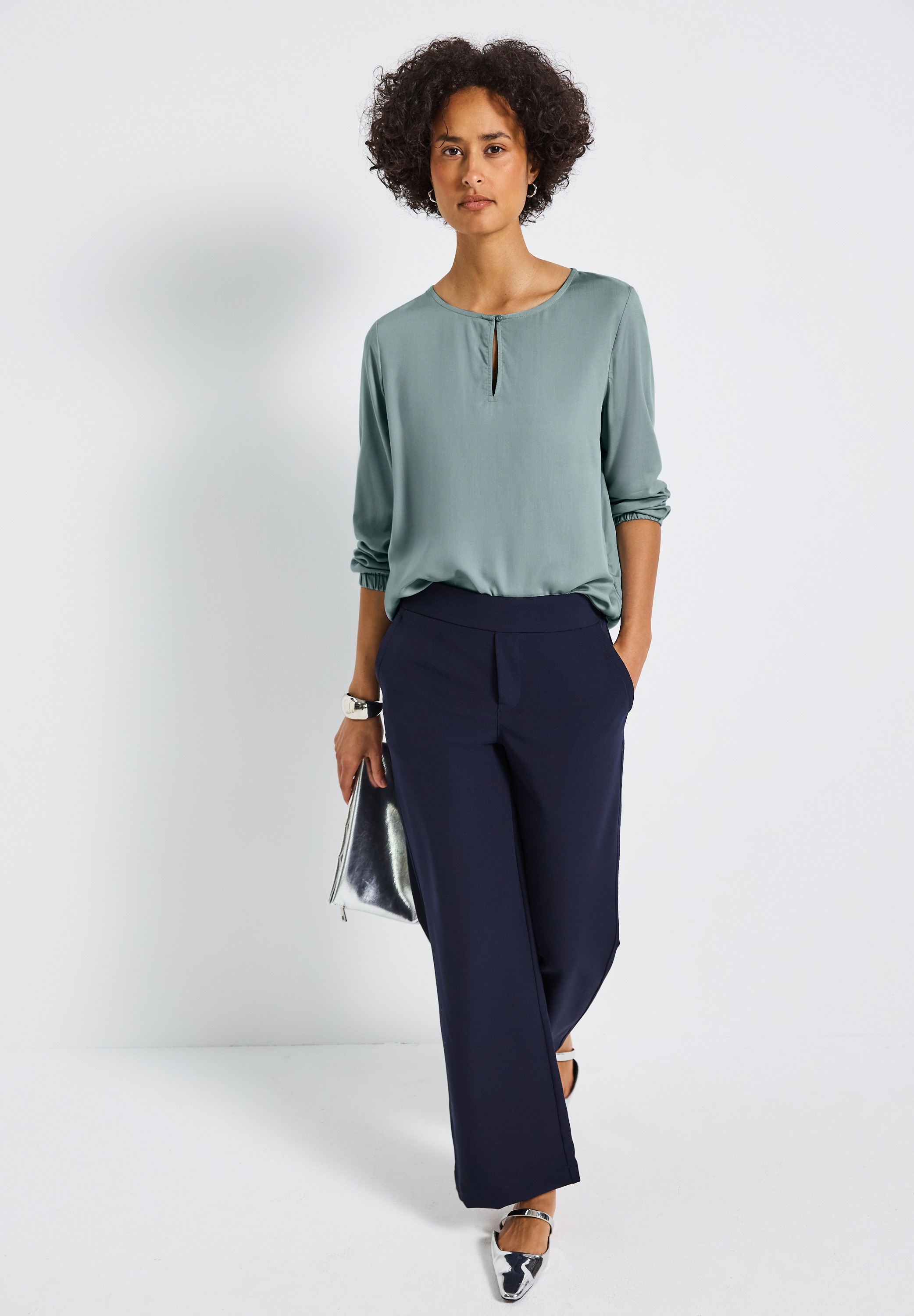 STREET ONE Blouse à manches longues , mit Cut-Out
