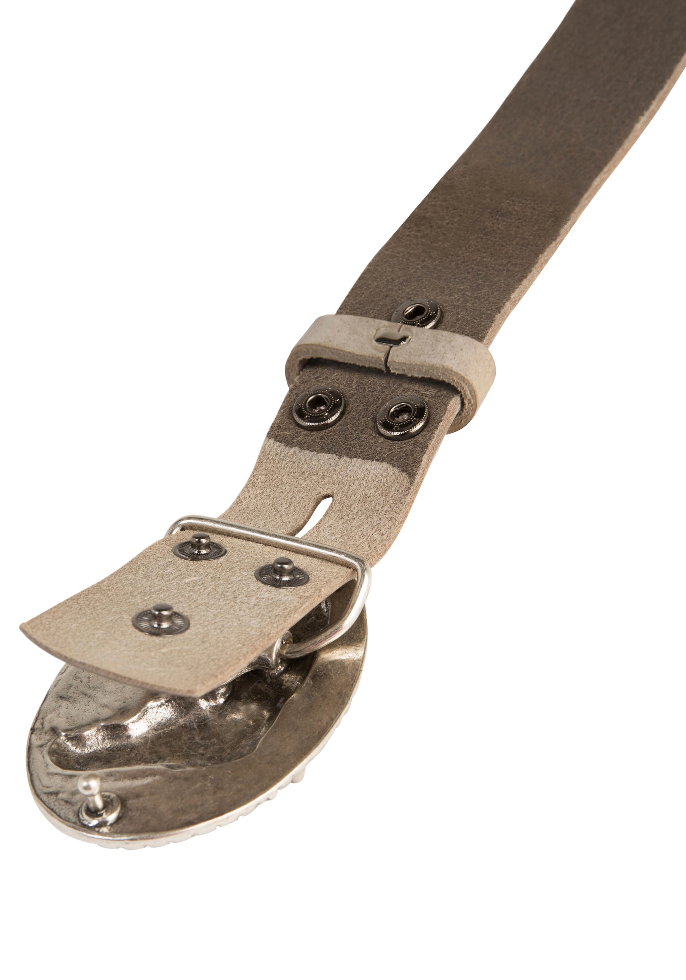 Rettungsring Gürtel Ledergürtel mit austauschbarer Schliesse »Pferdekopf Oval«