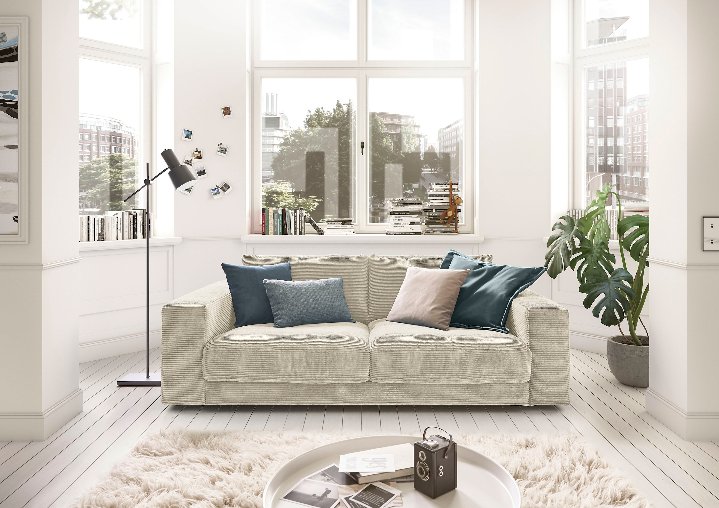 3C Candy 2-Sitzer »Enisa softig und legeres Big-Sofa, bequem und komfortabel« Zeitloses und stylisches Loungemöbel, in Breitcord