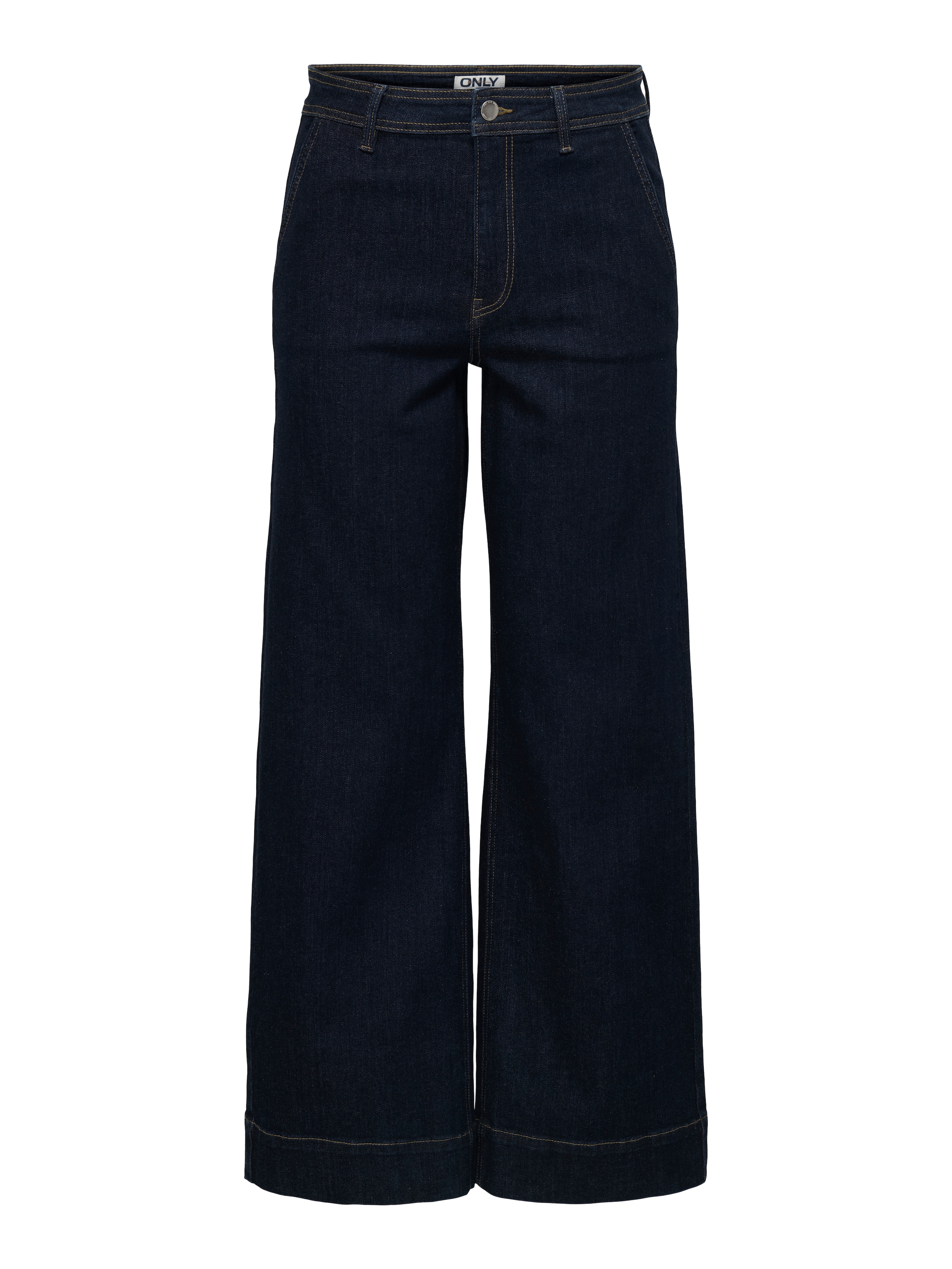 ONLY Jeans taille haute »ONLMADISON HW CHINO WIDE DNM GUA772 NOOS« Mélange de matériaux, coupe large