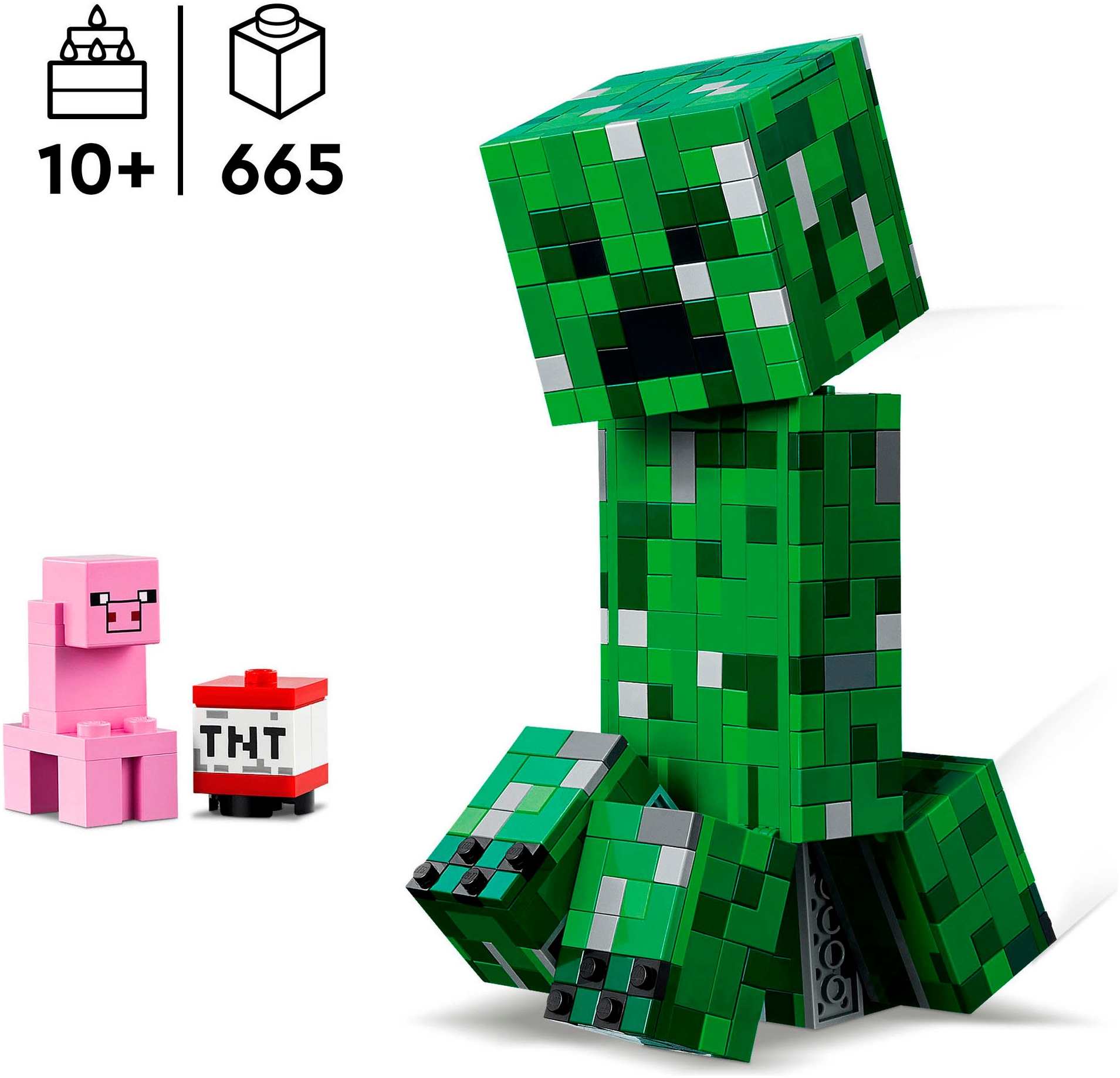 LEGO® Konstruktionsspielsteine »Der Creeper (21276), LEGO Minecraft« Made in Europe