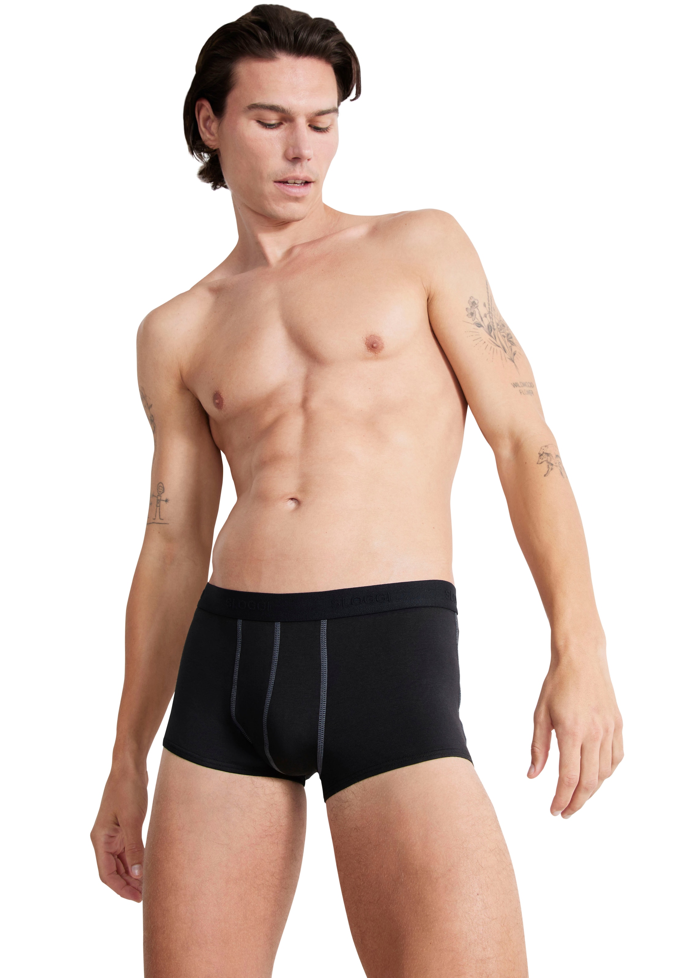 sloggi Hipster »Men 24/7« 2er Pack,  weich, atmungsaktiv, Baumwollmix, Softbund, blickdicht, elastisch