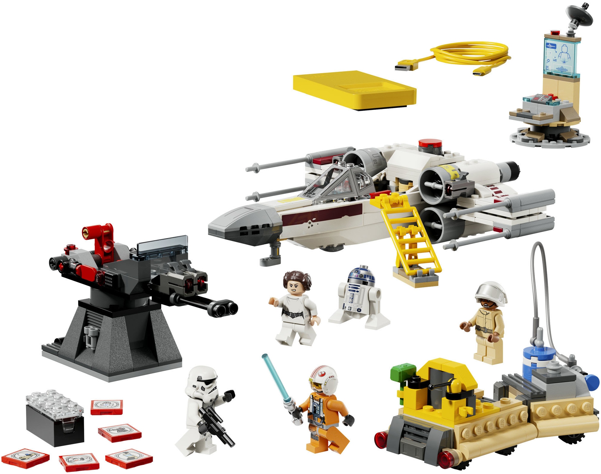 LEGO® Pions de construction »SMART Play: Lukes Rot Fünf X-Wing (75423), LEGO Star Wars™« inklusive SMART Brick; mit Licht- und Soundeffekten
