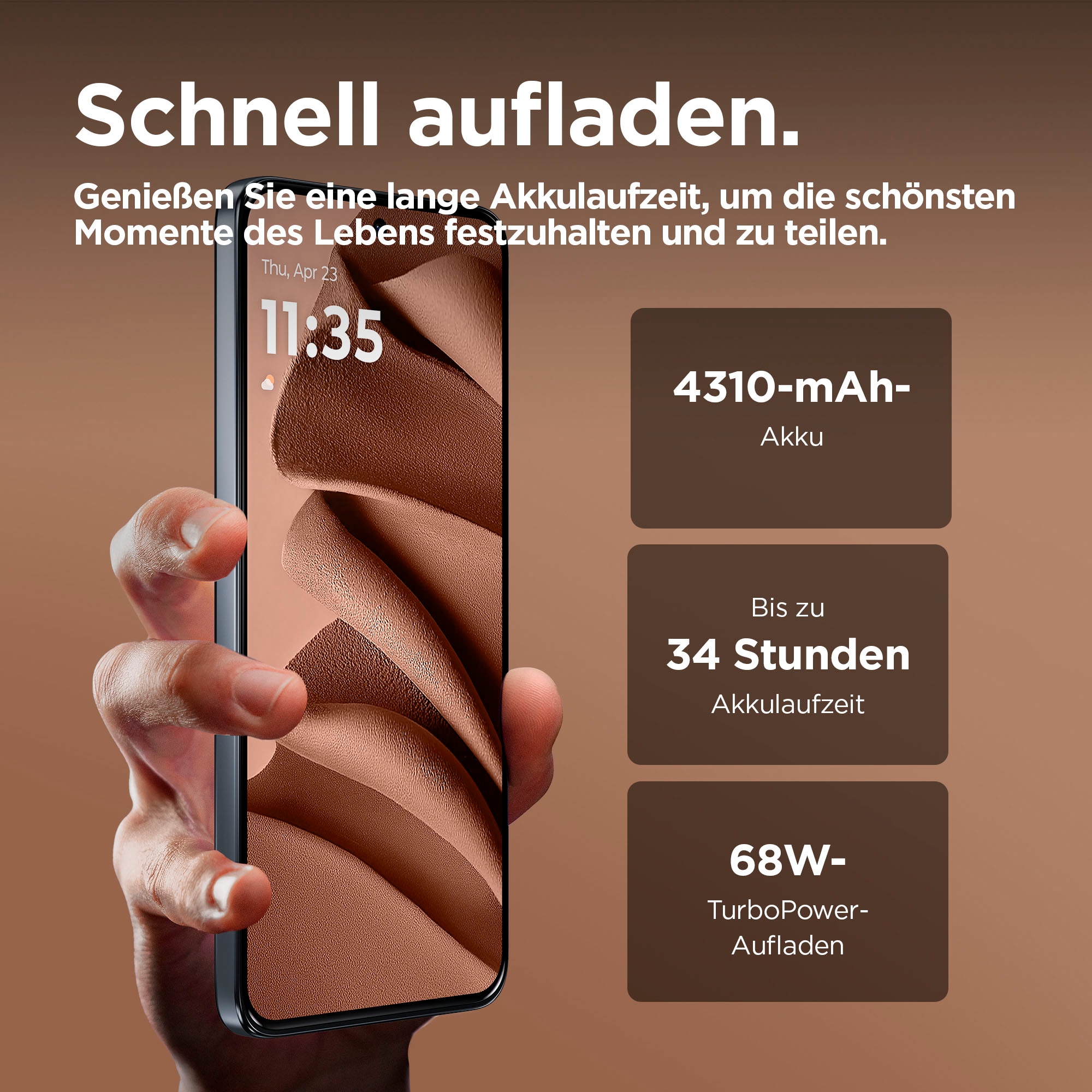 Motorola Smartphone »edge50 neo 256 GB« PANTONE® Mocha Mousse