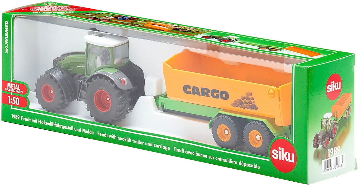 Siku Tracteur jouet »SIKU Farmer, Fendt m. Hakenliftfahrgestell&Mulde (1989)«