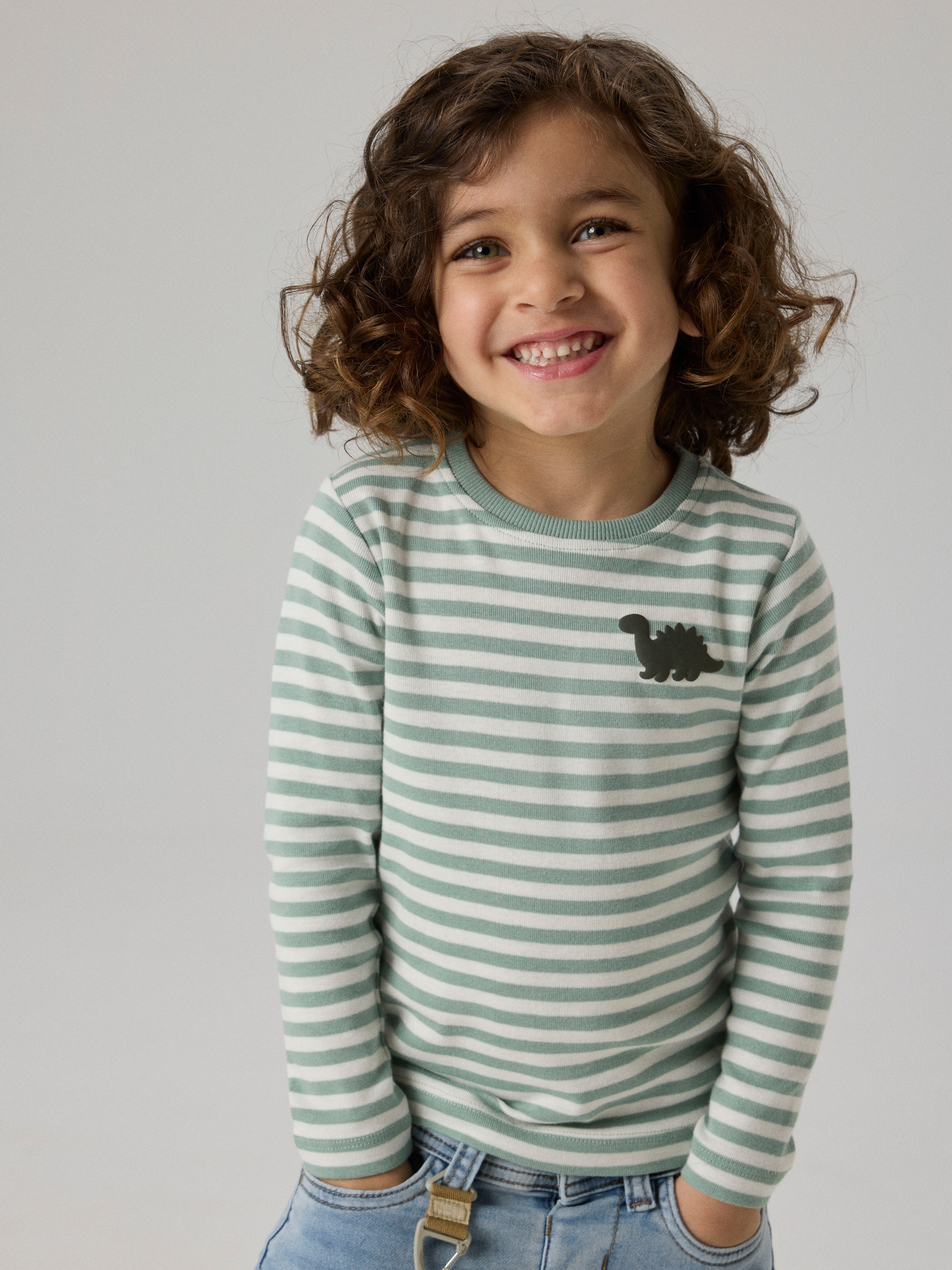 Name It Langarmshirt »NMMVILLY LS SLIM TOP NOOS« Baumwolle, slim fit
