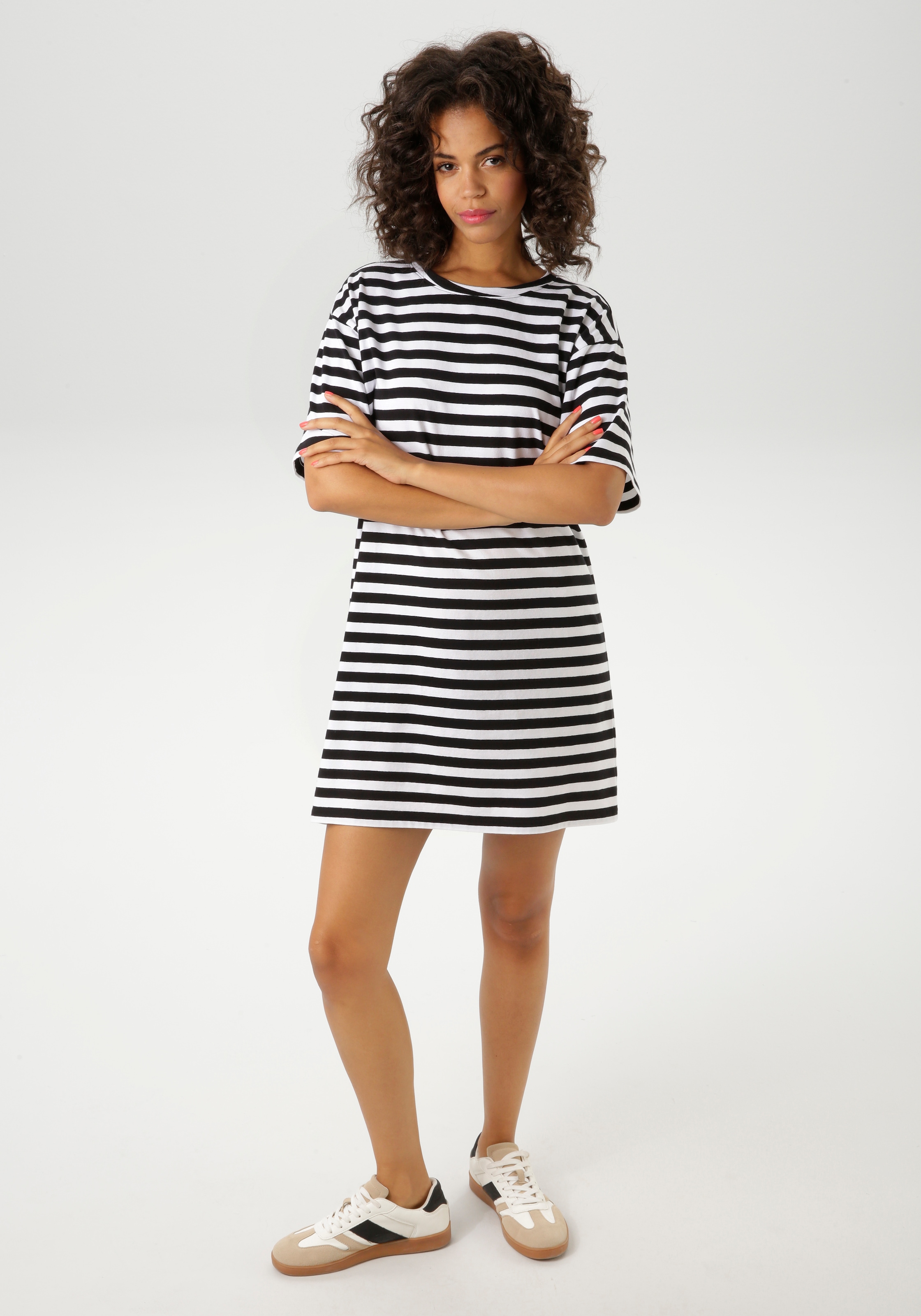 Aniston CASUAL Sommerkleid im Streifen-Dessin