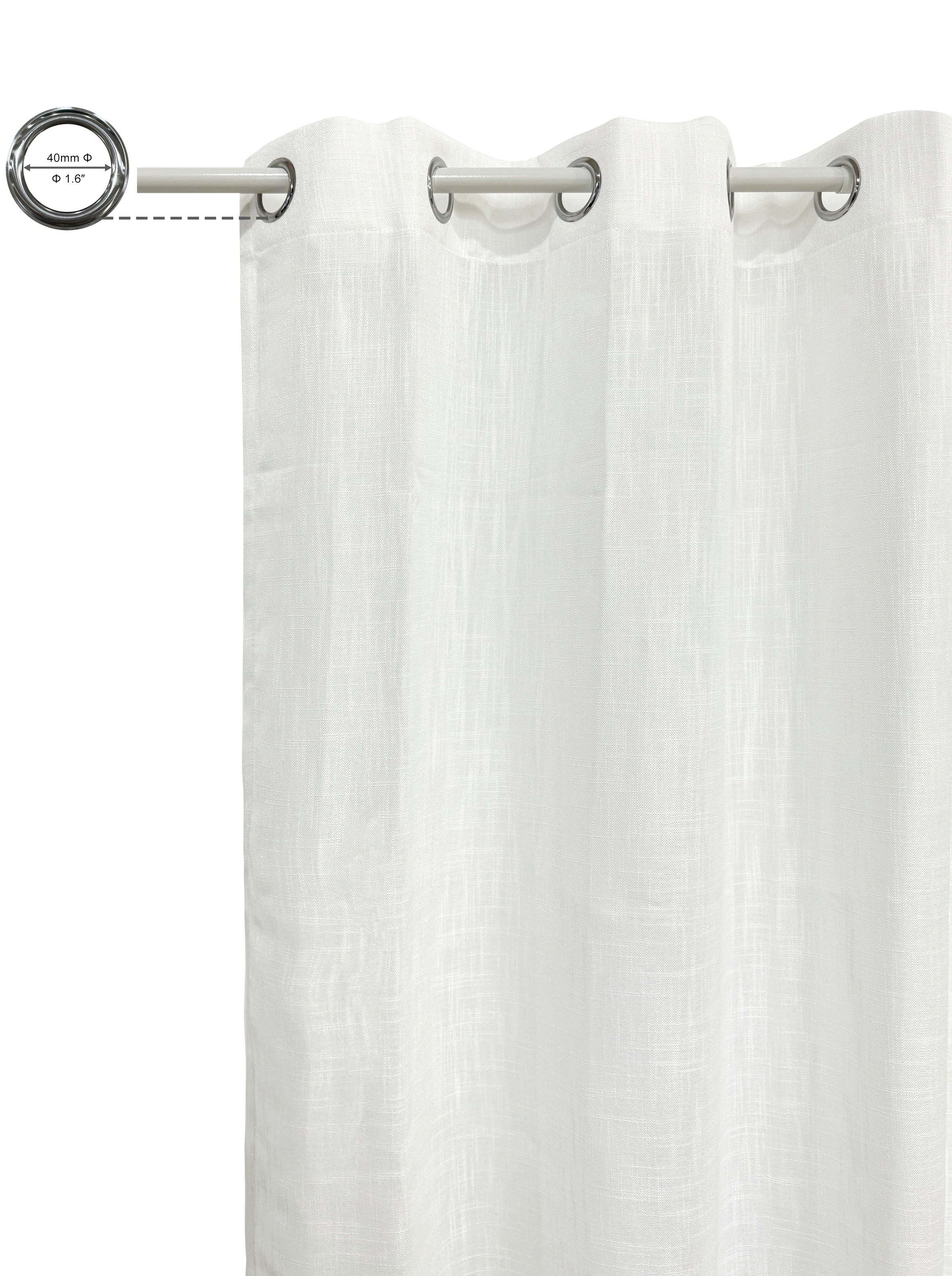 andas Gardine »Tursik« Ösen 1 Stk. tlg. Blickdicht, Leinenlook, Polyester