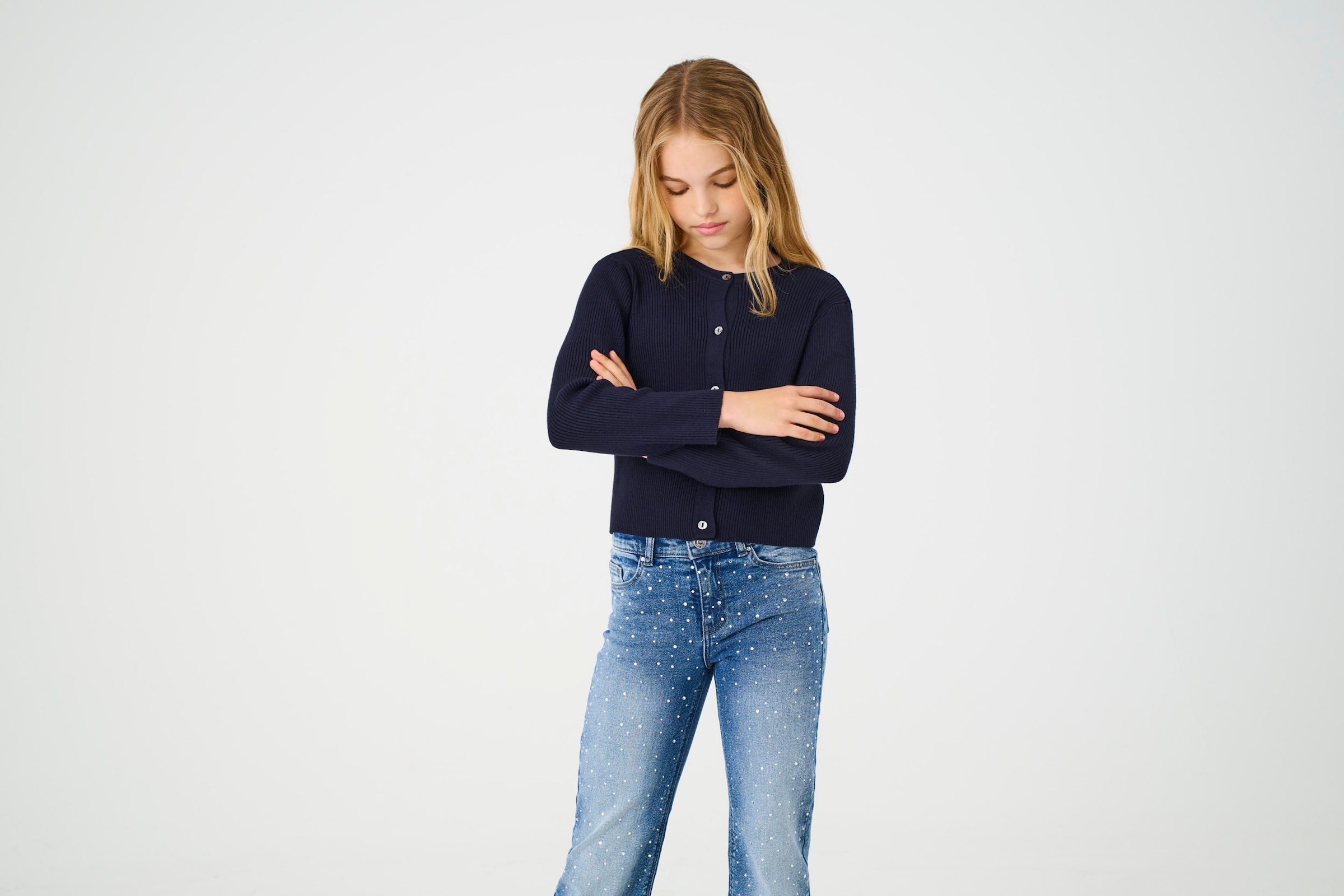 KIDS ONLY Veste en tricot »KOGNATASCHA LS O-NECK CARD CP KNT NOOS«