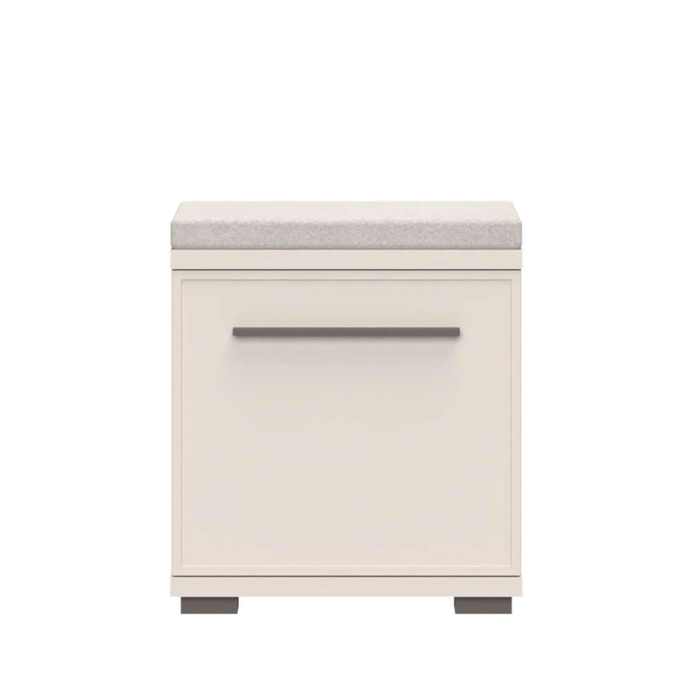 GOODproduct Banc à chaussures »Opera, Schuhschrank, Schuhregal, Schuhtruhe, Breite 46 cm« 1 cuis tlg. avec coussin d'assise, laqué UV, ferrures de haute qualité, couleur cachemire