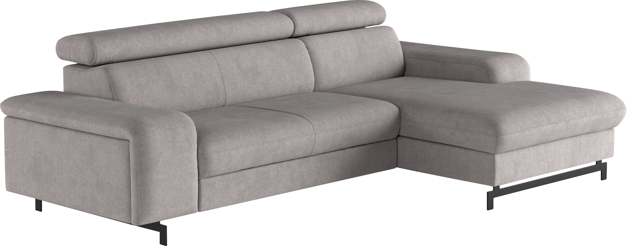COTTA Ecksofa »Emma L-Form, B: 267 cm« mit Kopfteilverstellung, optional Bettfunktion & Bettkasten