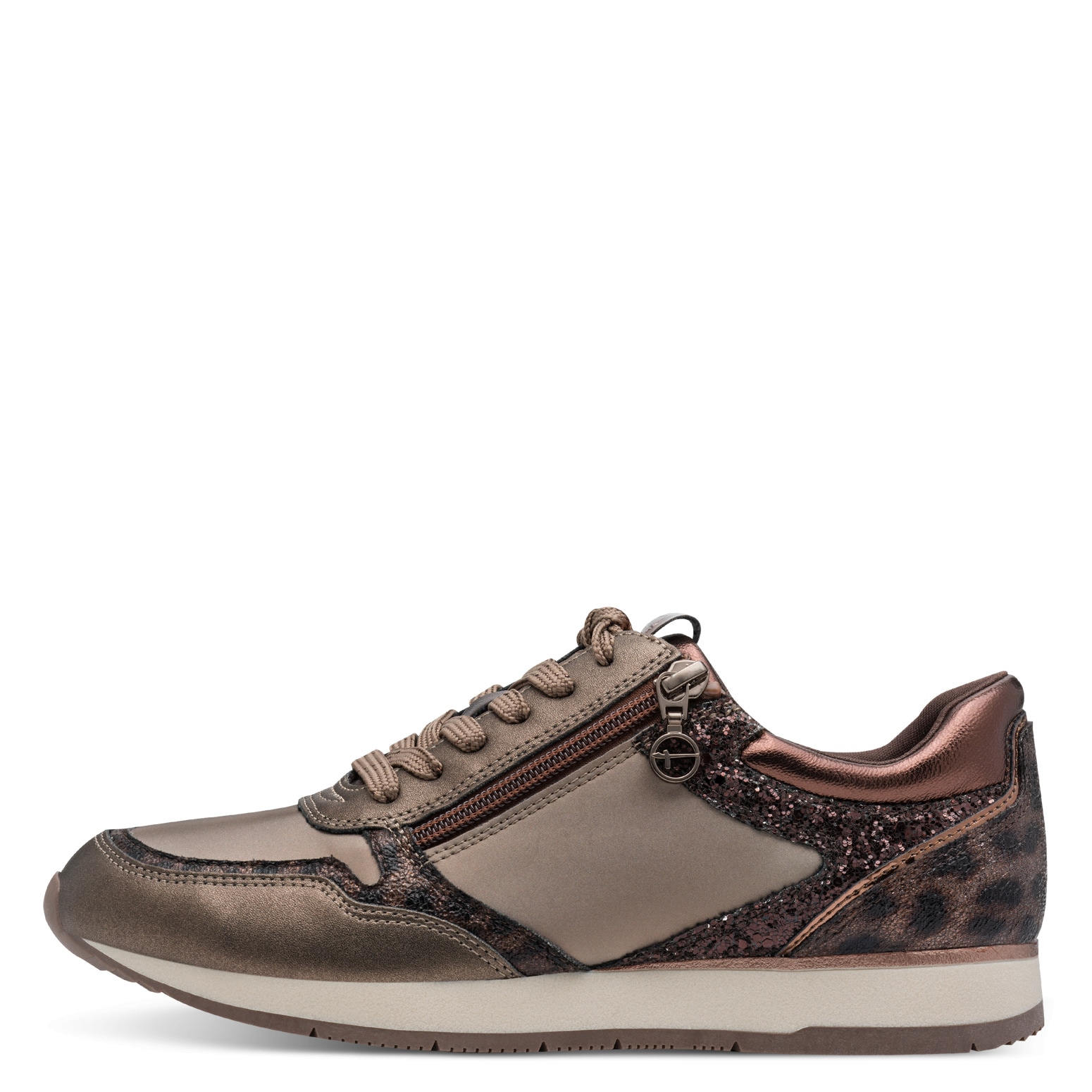 Tamaris Baskets à plateforme  chaussure de loisirs, chaussure basse, chaussure à lacets avec détails métalliques discrets
