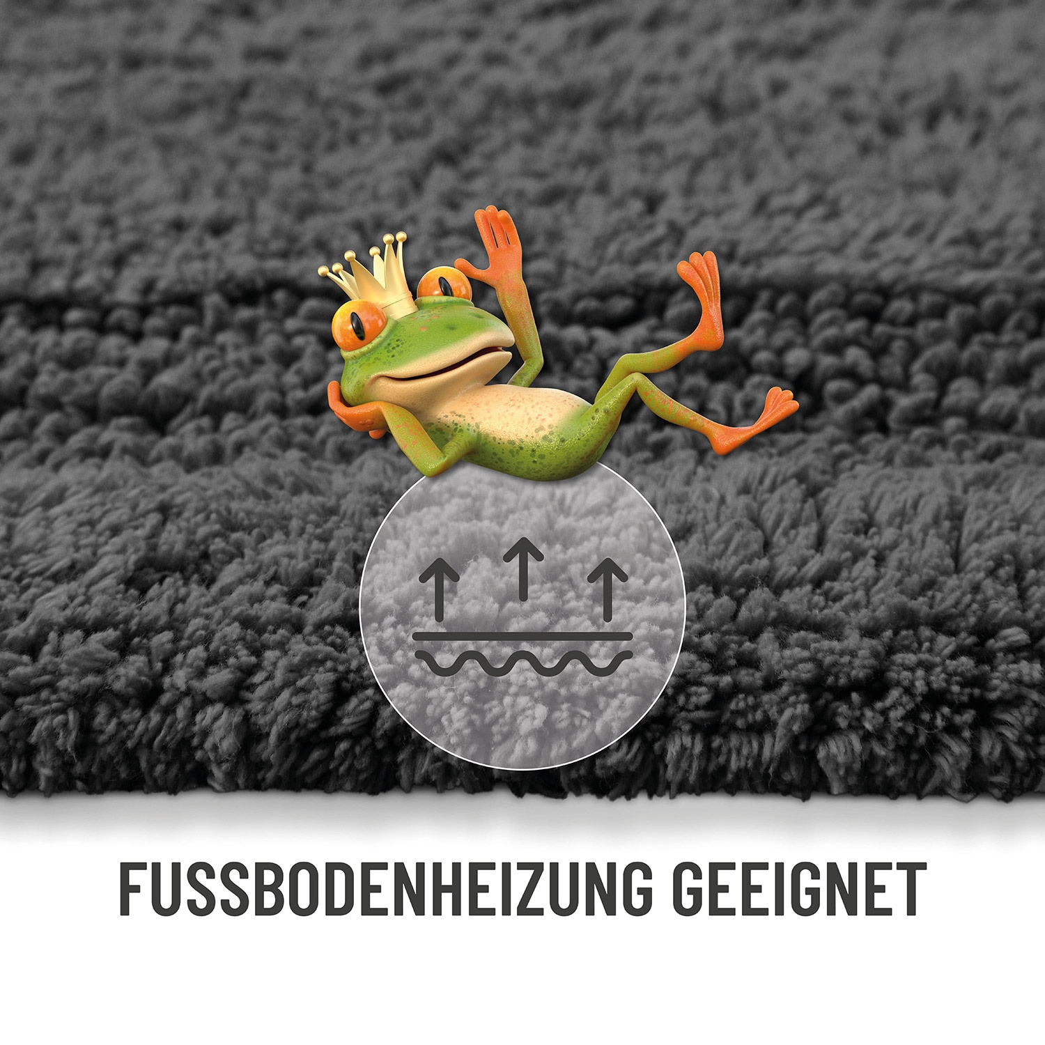 Wecon home Basics Tapis de bain »Knut« Höhe 20 mm lavable, antidérapant, résistant, facile d'entretien, bordure, doux