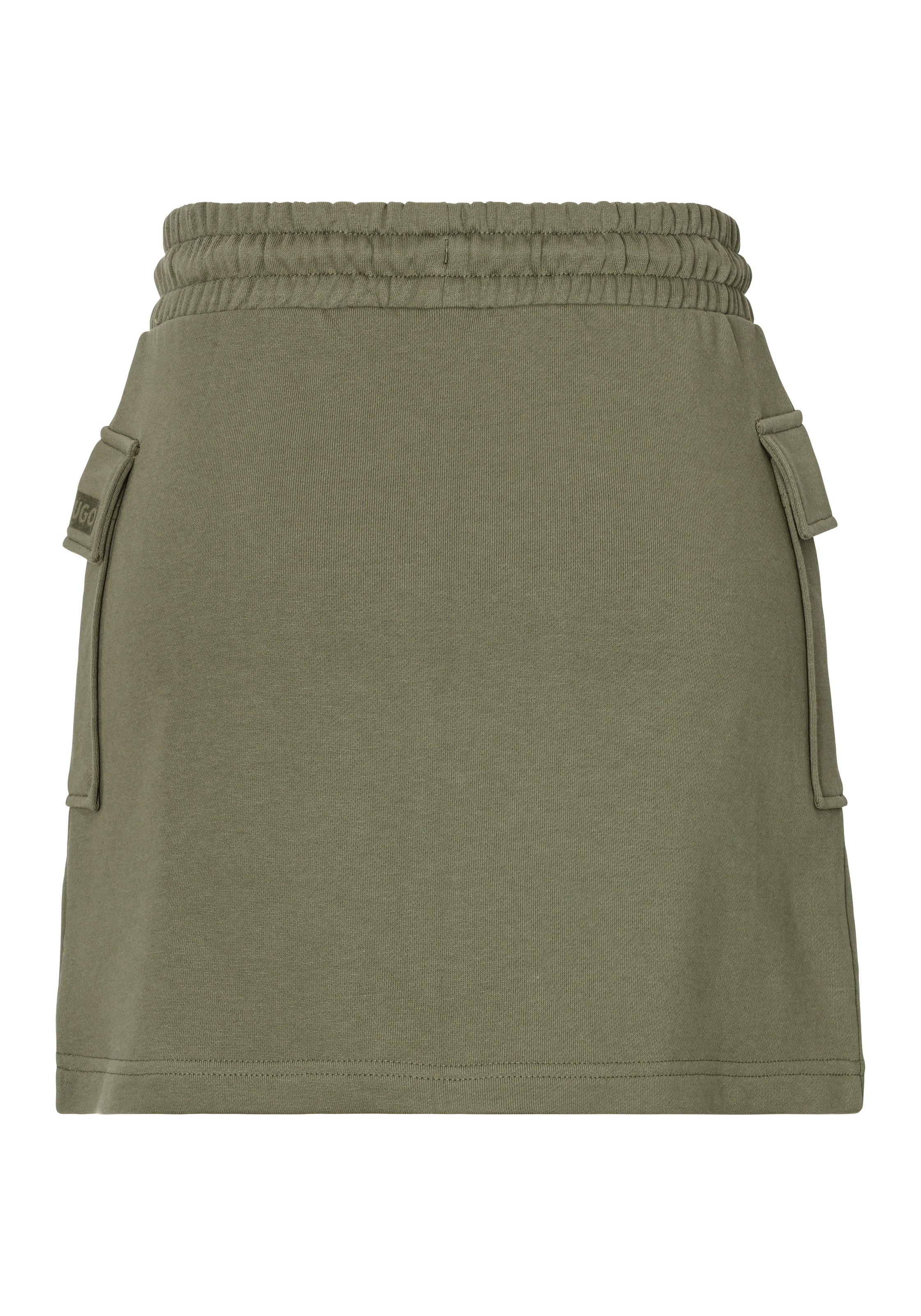 HUGO Blue Webrock »Nolara« mit tonalen Schriftzug