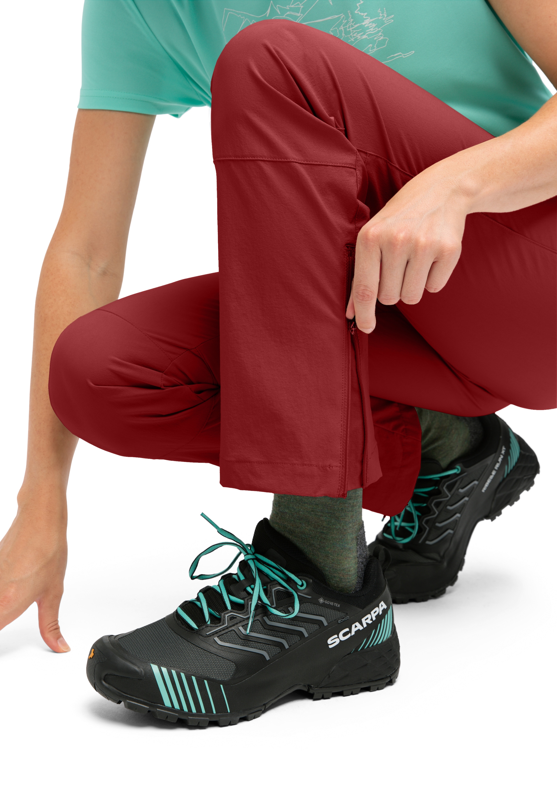 Maier Sports Pantalon de plein air »Inara slim Vario«  Damen Wanderhose, Funktionshose mit Variobund und 4 Taschen, Slim Fit