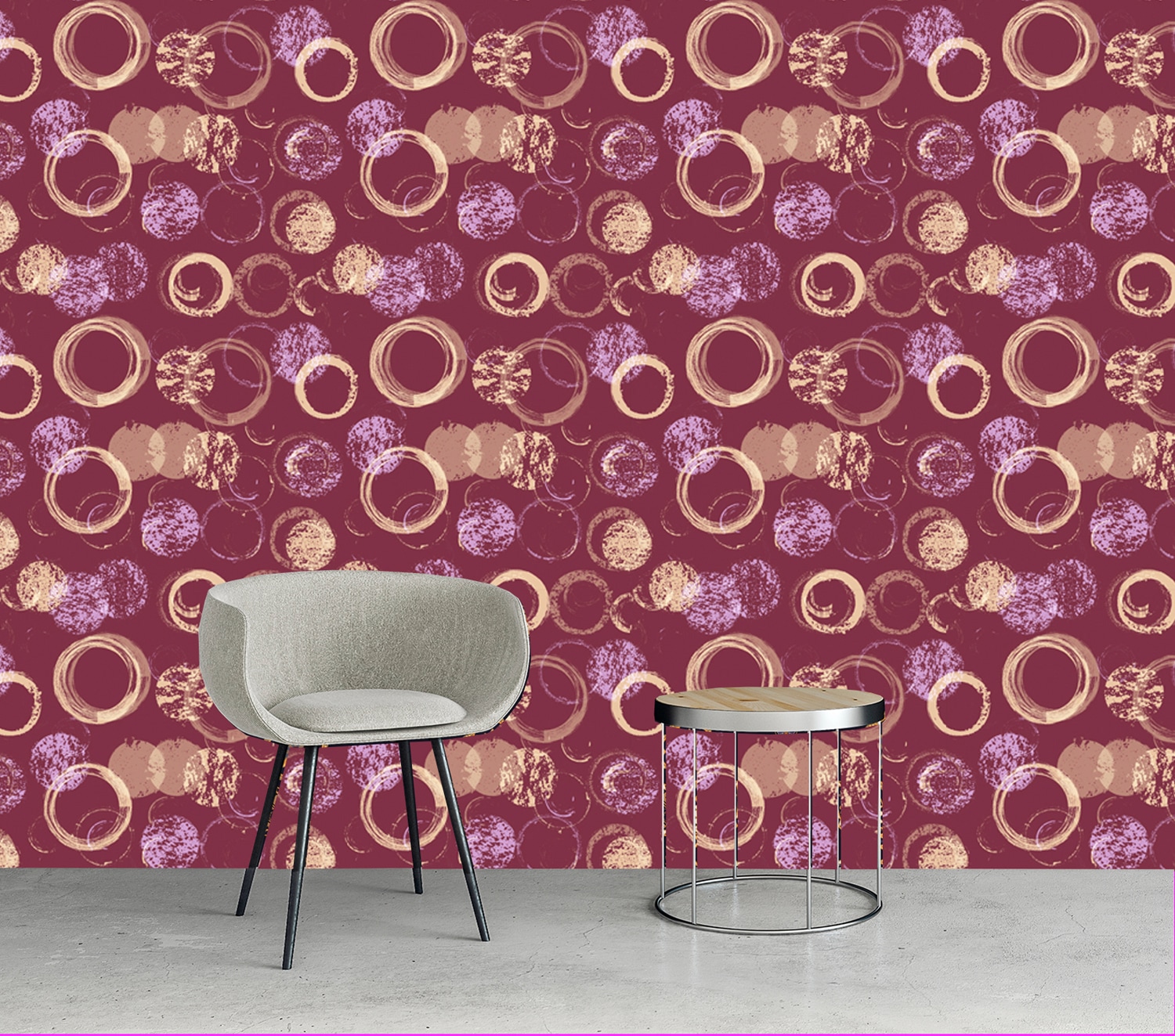 queence Papier peint vinyle »Kittens« abstrait | imprimé 90x250cm, selbstklebend, kinderleichte Anbringung, , Sticker