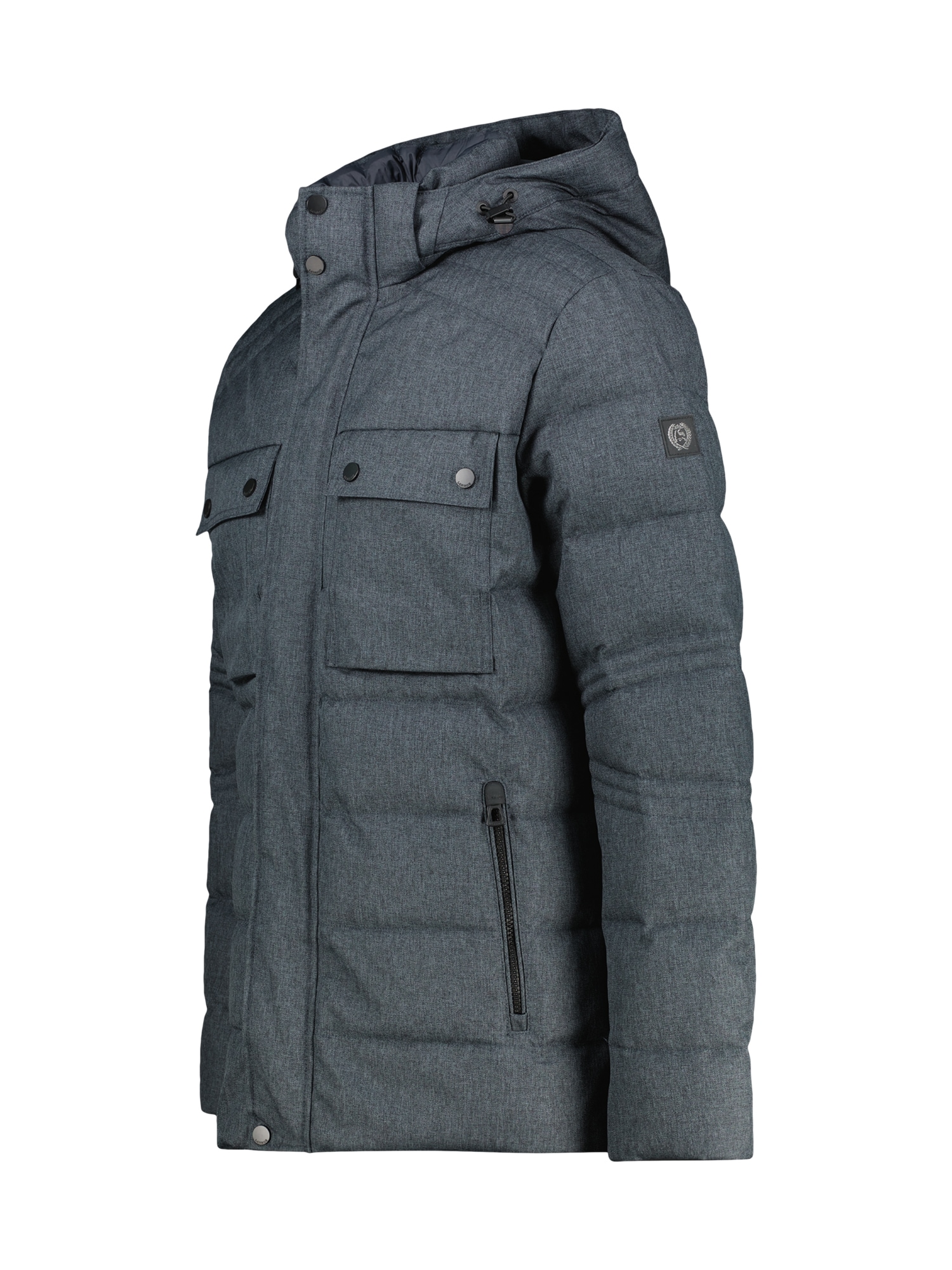 LERROS Outdoorjacke »LERROS Herren Fieldjacket in Woll-Optik« mit Kapuze Wasser- und windabweisend, atmungsaktiv