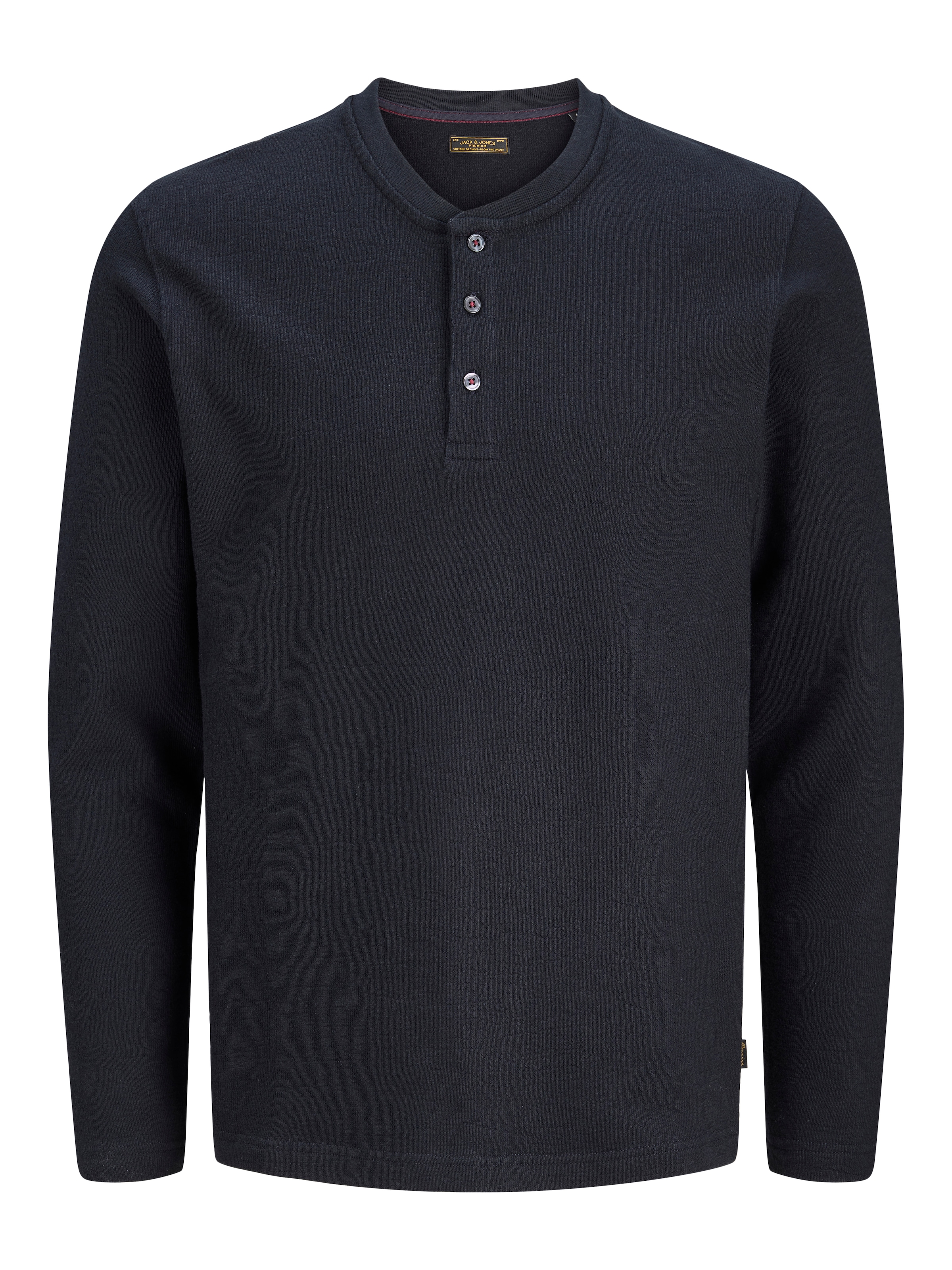 Jack & Jones T-shirt à manches longues »JPRBLUASHER LS HENLEY TEE« Baumwolle, regular fit