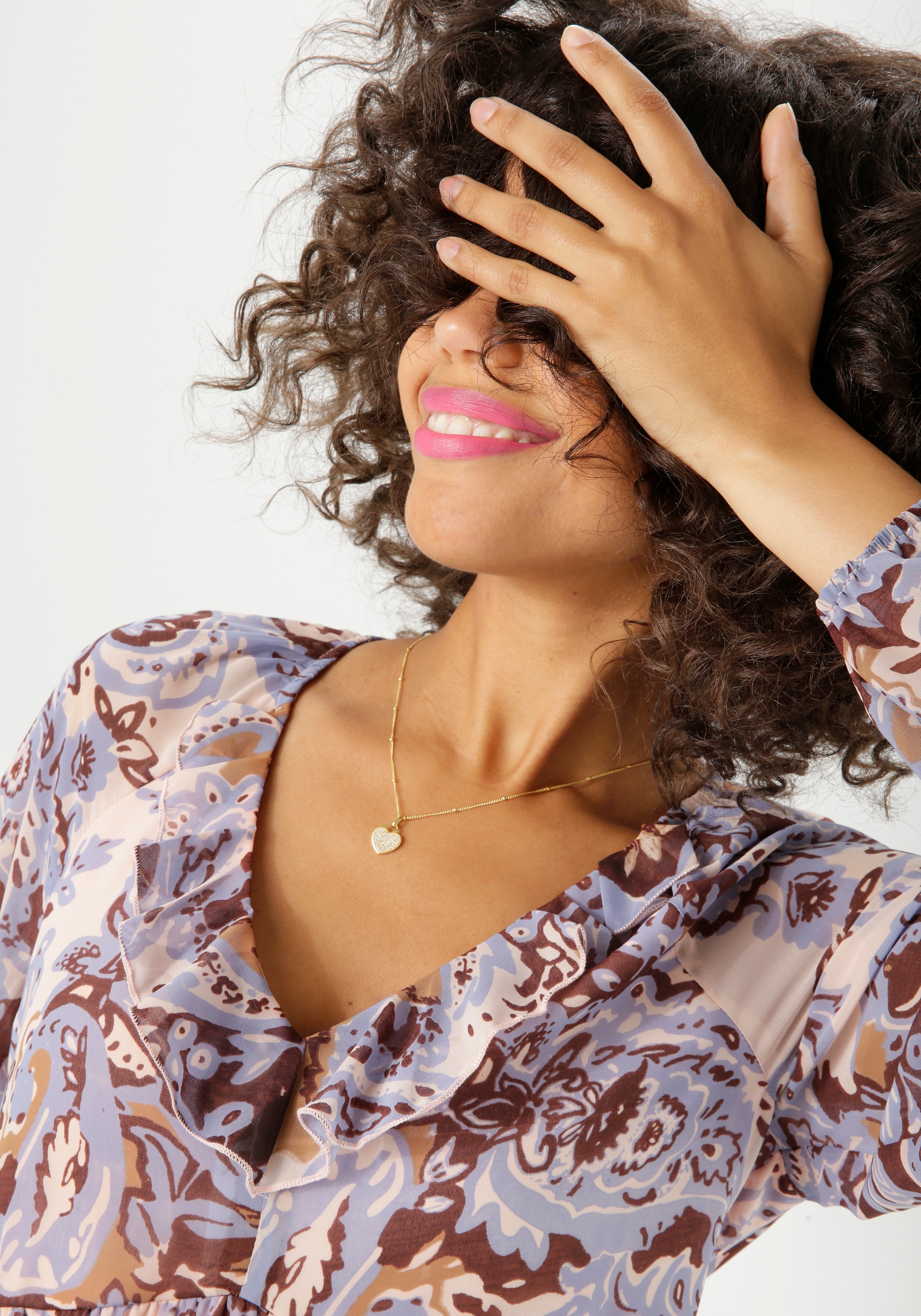 Aniston CASUAL Maxikleid mit fantasievollem, grafischen Druck - NEUE KOLLEKTION