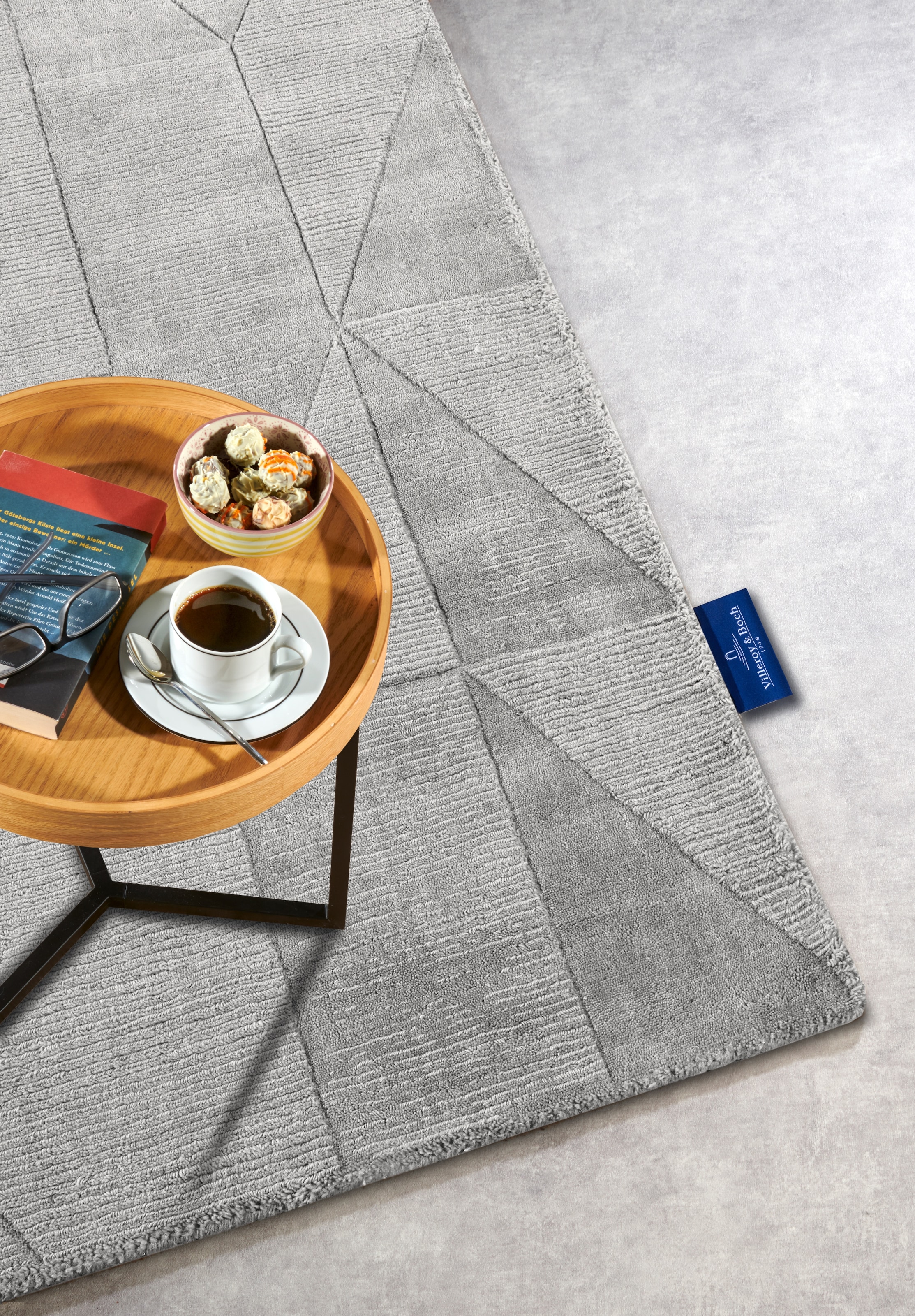 Villeroy & Boch Wollteppich »Ursule« rechteckig 10 mm Höhe Läufer, handgewebt, Wolle, Natur, Wohnzimmer, Geometrie, Boho