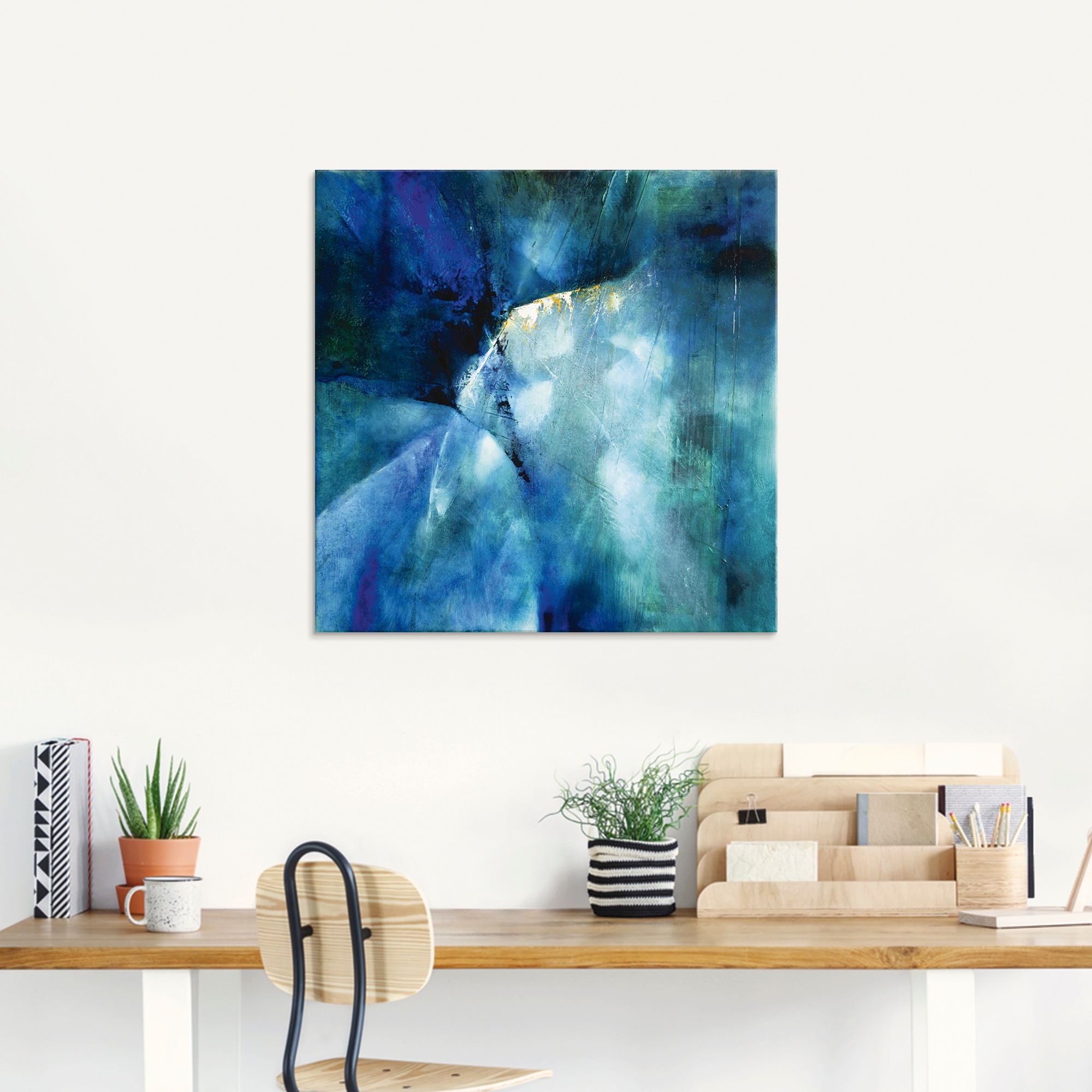 Artland Tableau en verre »Komposition in blau« 1 cuis tlg. in verschiedenen Grössen