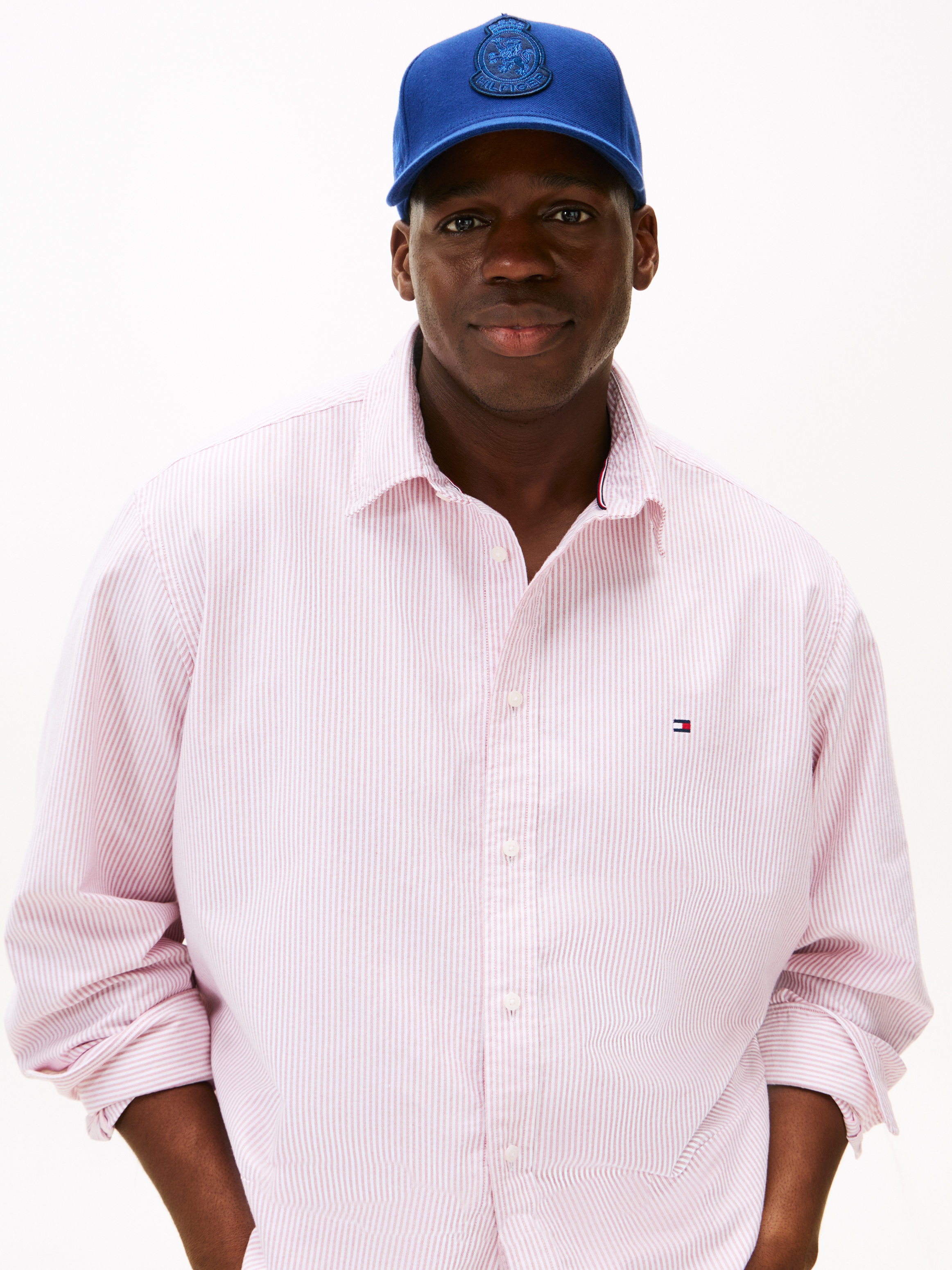 Tommy Hilfiger Big & Tall Langarmhemd »BT - HERITAGE OXFORD STRIPE« fein gestreift, Grosse Grössen, regular fit, Button-down-Kragen