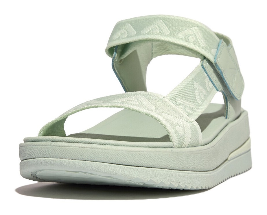 Fitflop Sandale »SURFF WEBBING BACK«  , Sommerschuh, Sandalette, Keilabsatz, mit Microwobbleboard - Fussbett