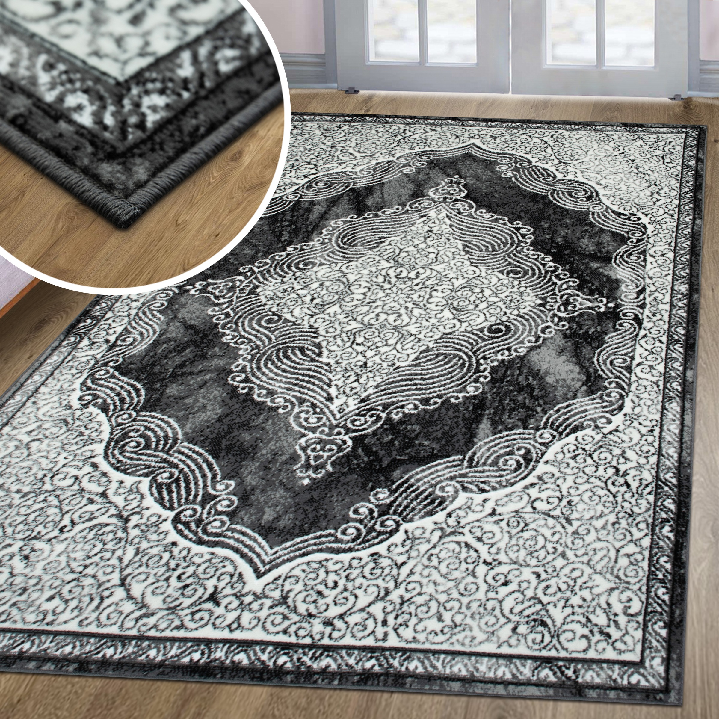 GOODproduct Teppich »Harvii, kurzflor« rechteckig 8 mm Höhe Orient-Design, weiche Haptik, Wohnzimmer, Esszimmer, Schlafzimmer