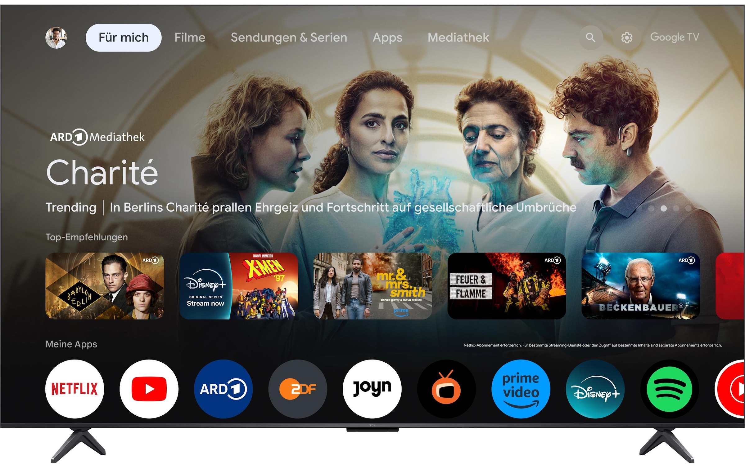 TCL Téléviseur QLED »85C6K« 216 cm/85 ″