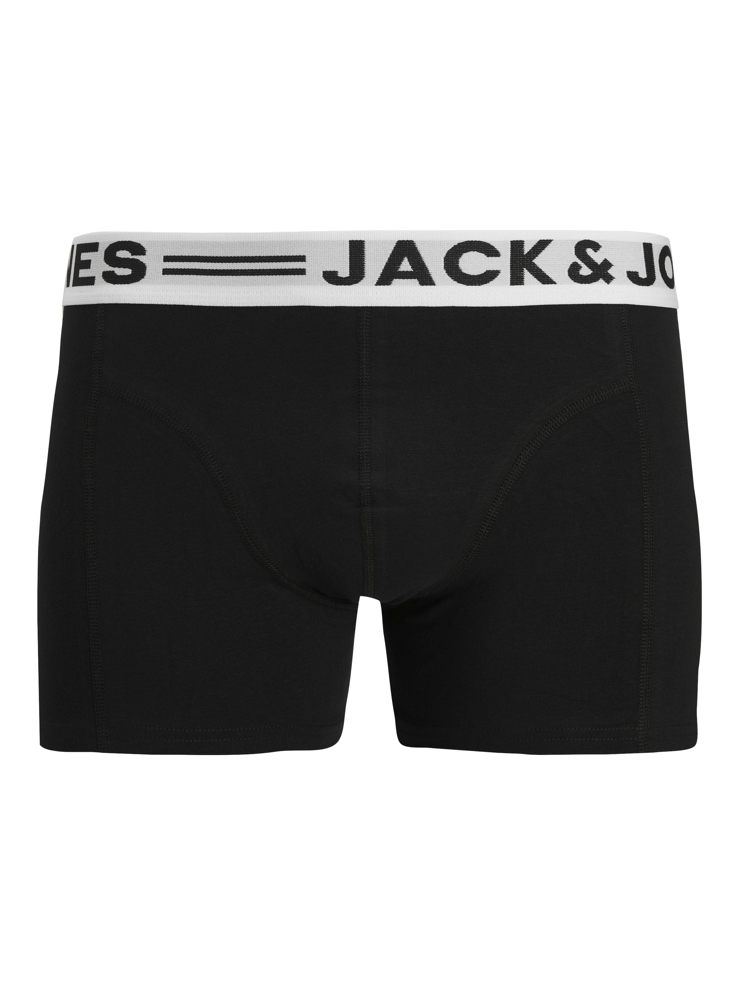 Jack & Jones Boxer »Sense Trunks« Packung, 3er-Pack, 3 cuis Baumwollmischung, elastisches Bündchen