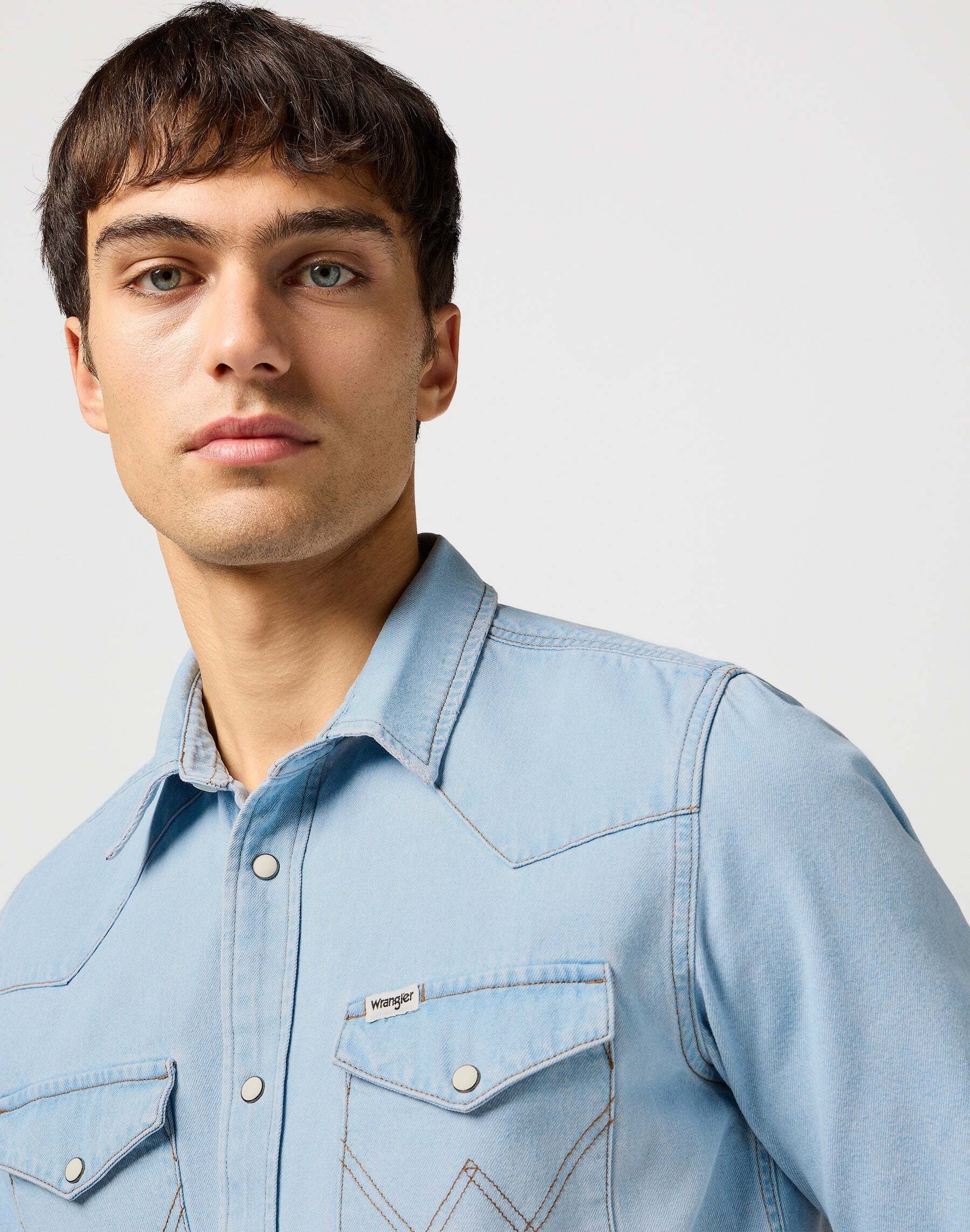 Wrangler Chemise en jean »WRANGLER Jeanshemd Ss Western Shirt«