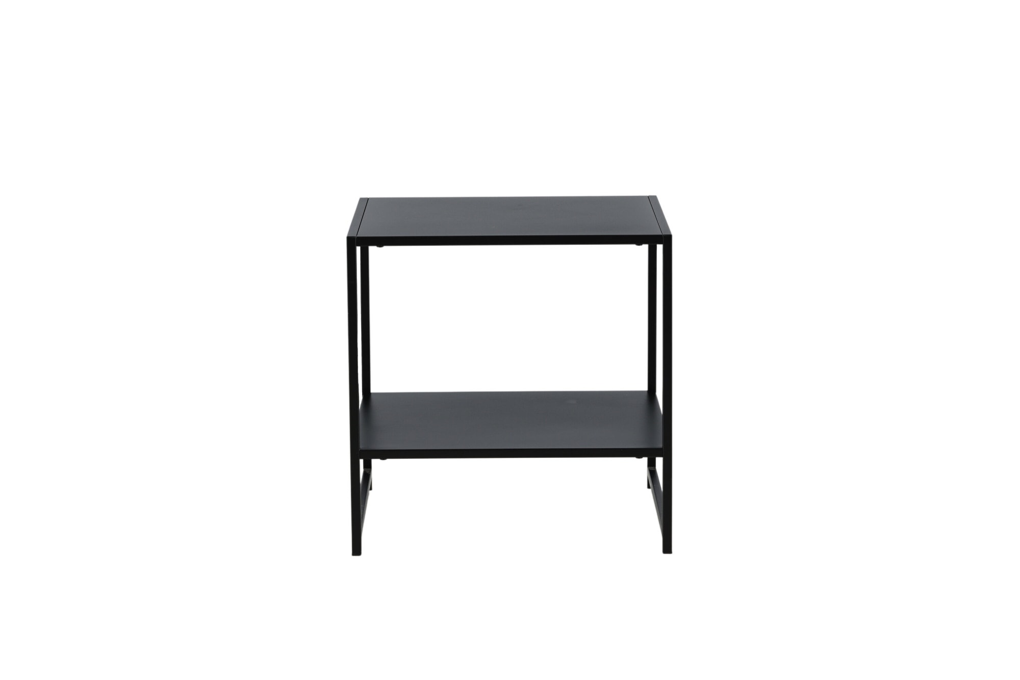Venture Home Table d'appoint »Staal, Beistelltisch mit Ablageboden, 50 × 50 cm« Table de salon, revêtement en poudre, élancée, sophistiquée, moderne