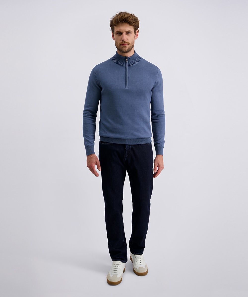 Pierre Cardin Pull en tricot mit Troyer Kragen