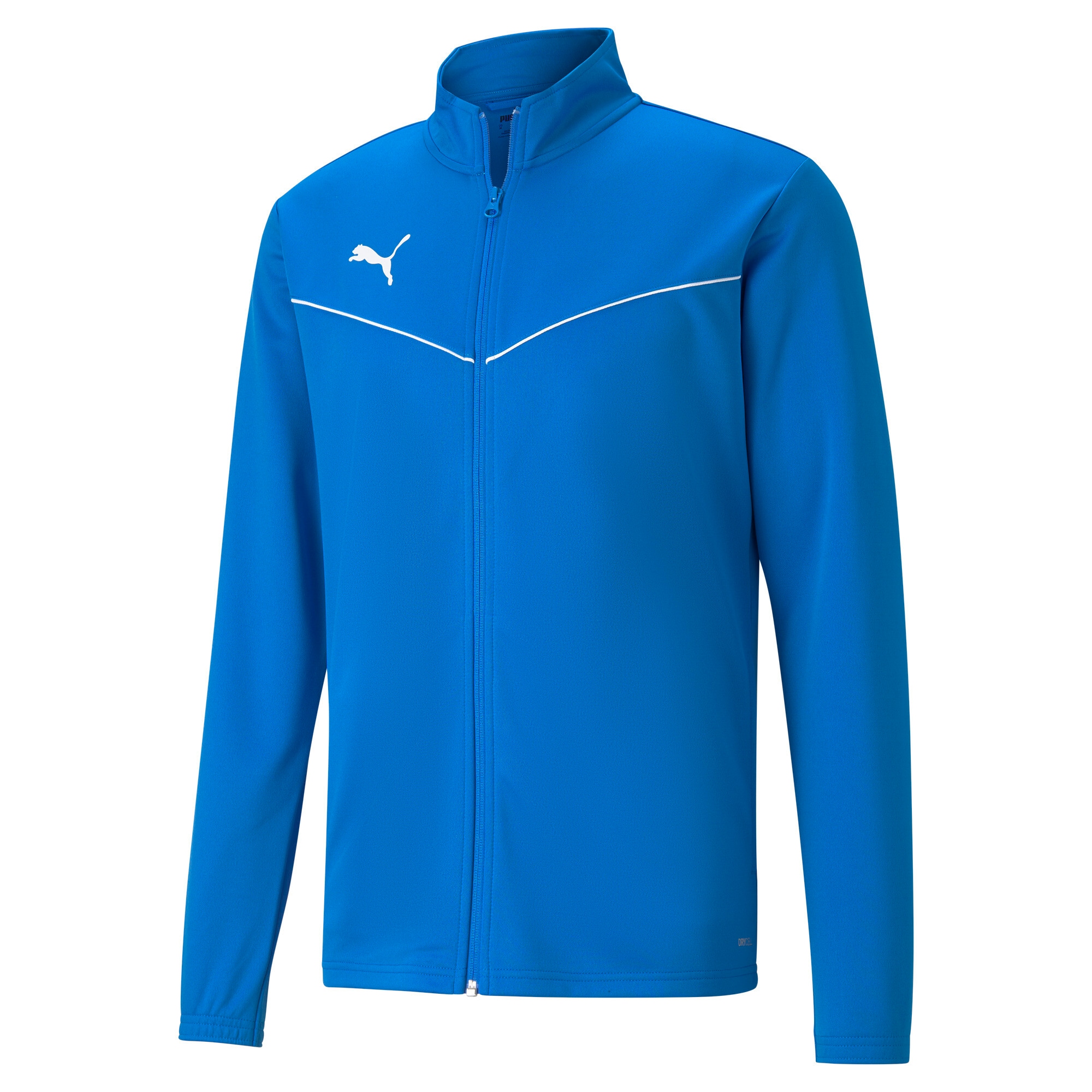 PUMA Veste d'entraînement »TEAMRISE TRAINING POLY JACKET« sans capuche style sportif avec passepoil contrastant